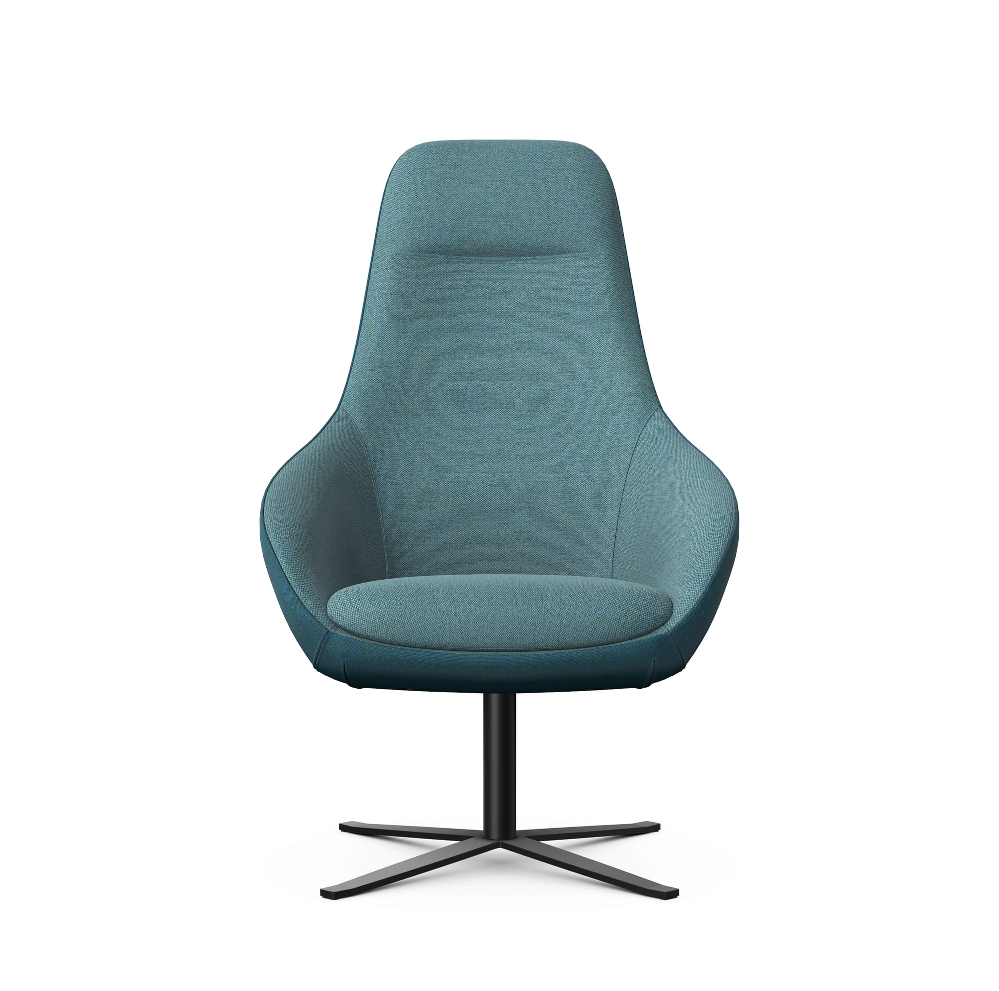 ARIA - Lounge Chair, Flat 4 Star Metal Base