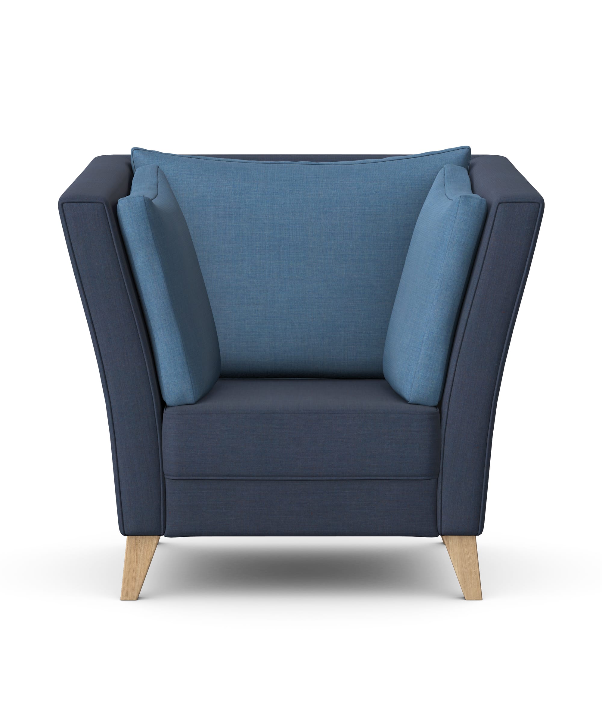 DURA - One Seat Highback Sofa, Wooden Base