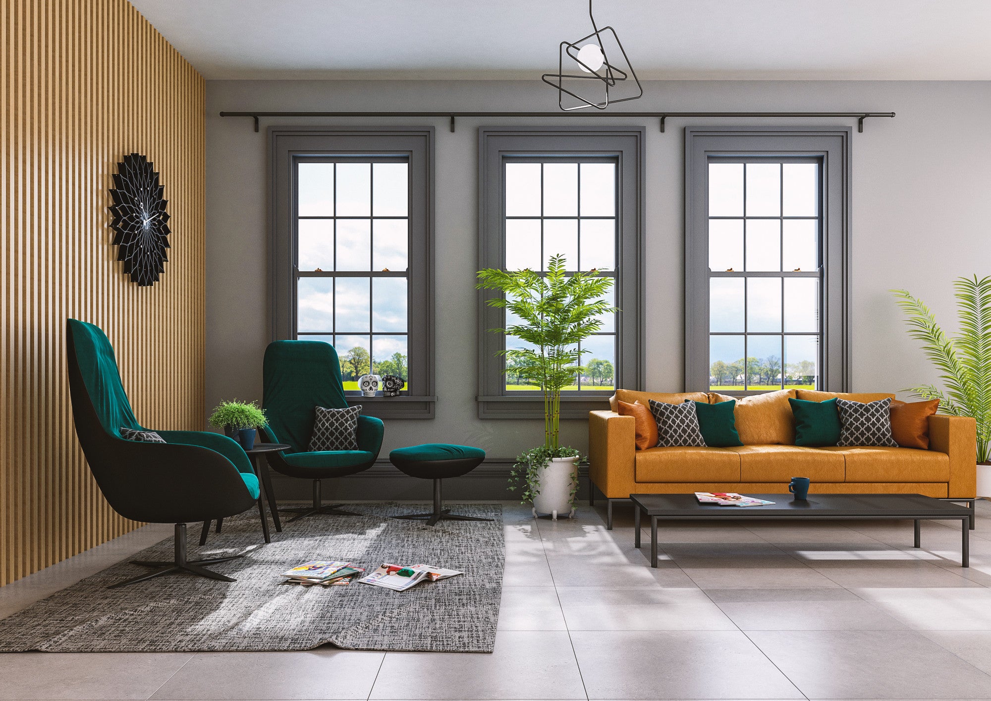 ARIA - Lounge Chair, 4 Star Metal Base