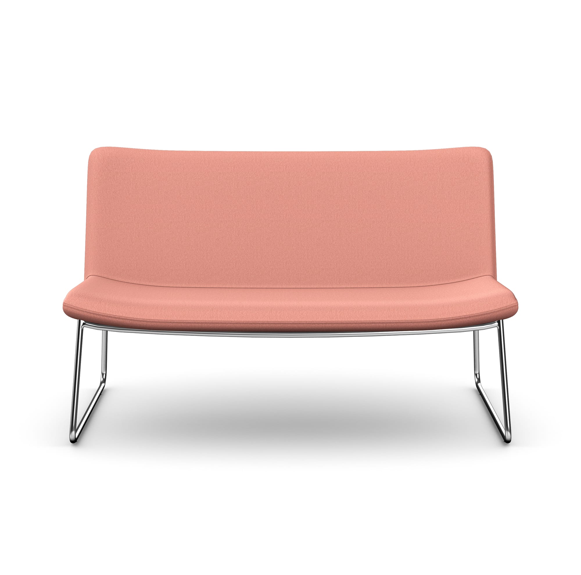 JASPA - Two Seat Sofa, Skid Metal Base