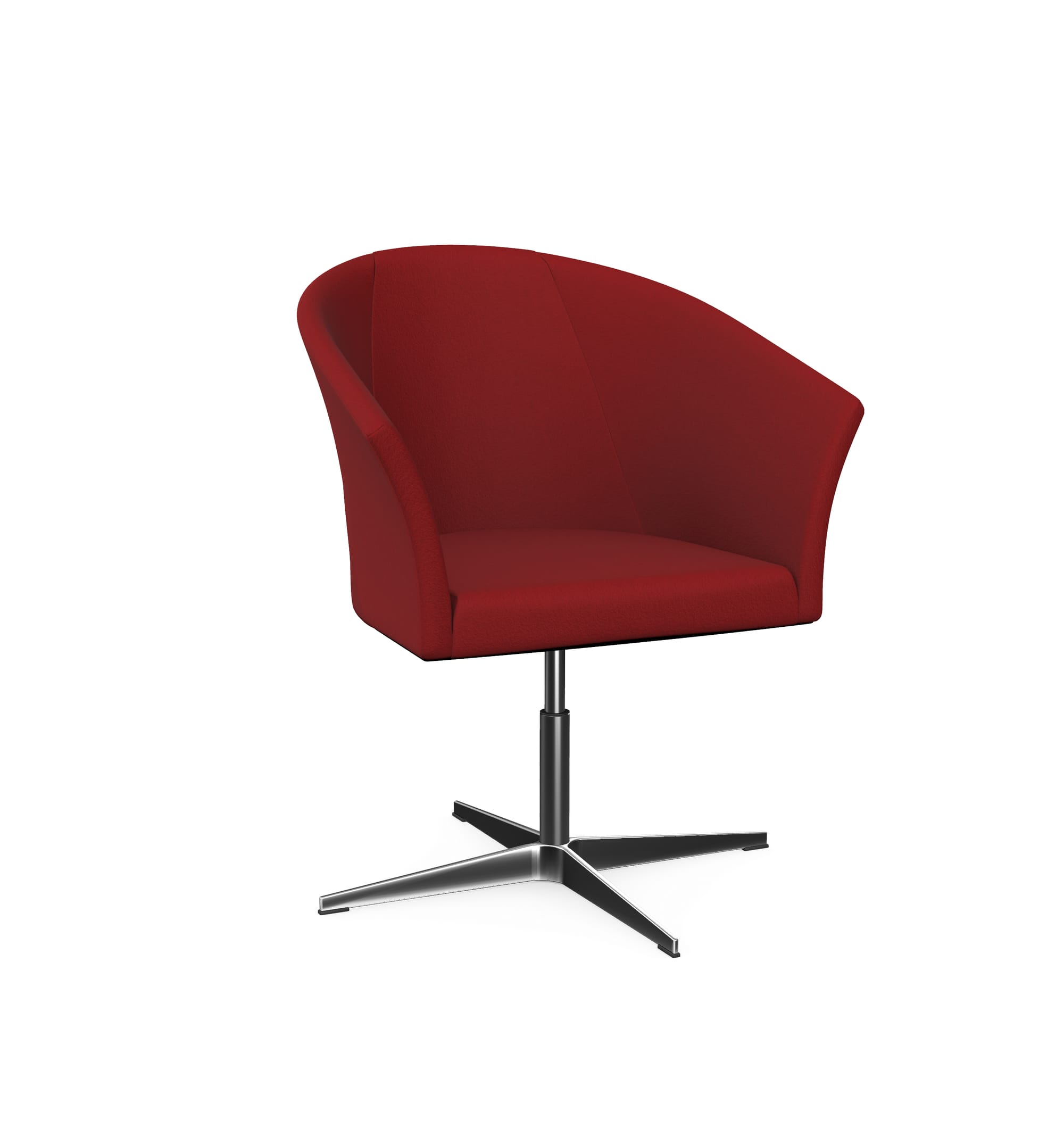 You 4-Star Base Swivel Armchair with Armrests