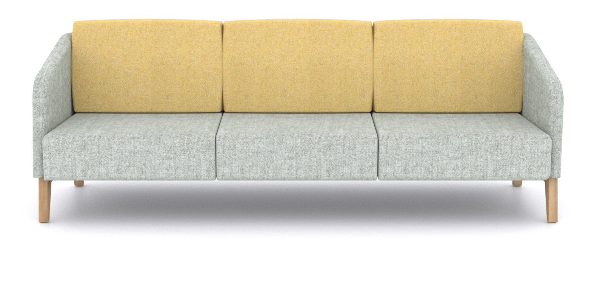 LEWIS - Three Seat Sofa, Wooden Base