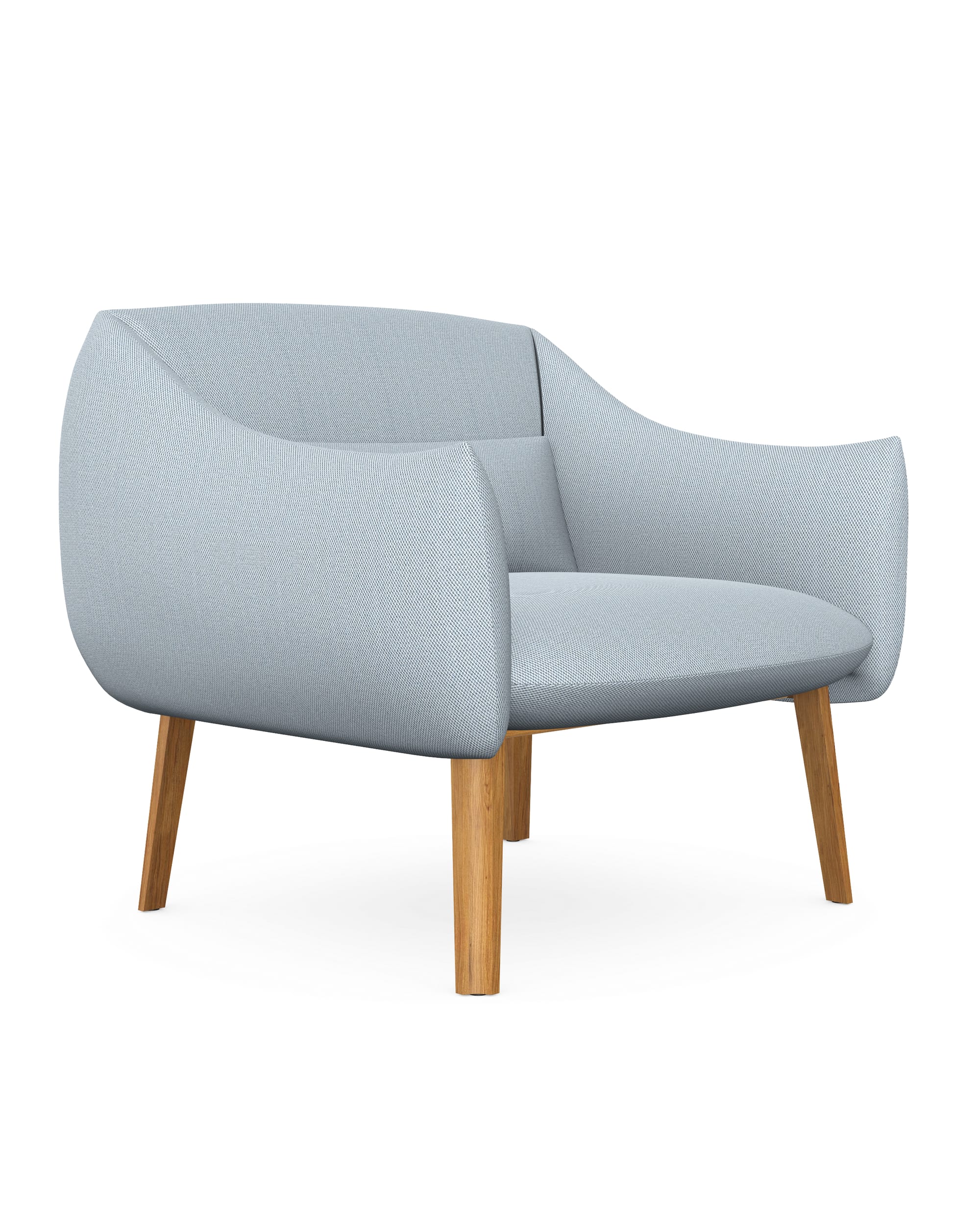 Lua Armchair Wooden Legs