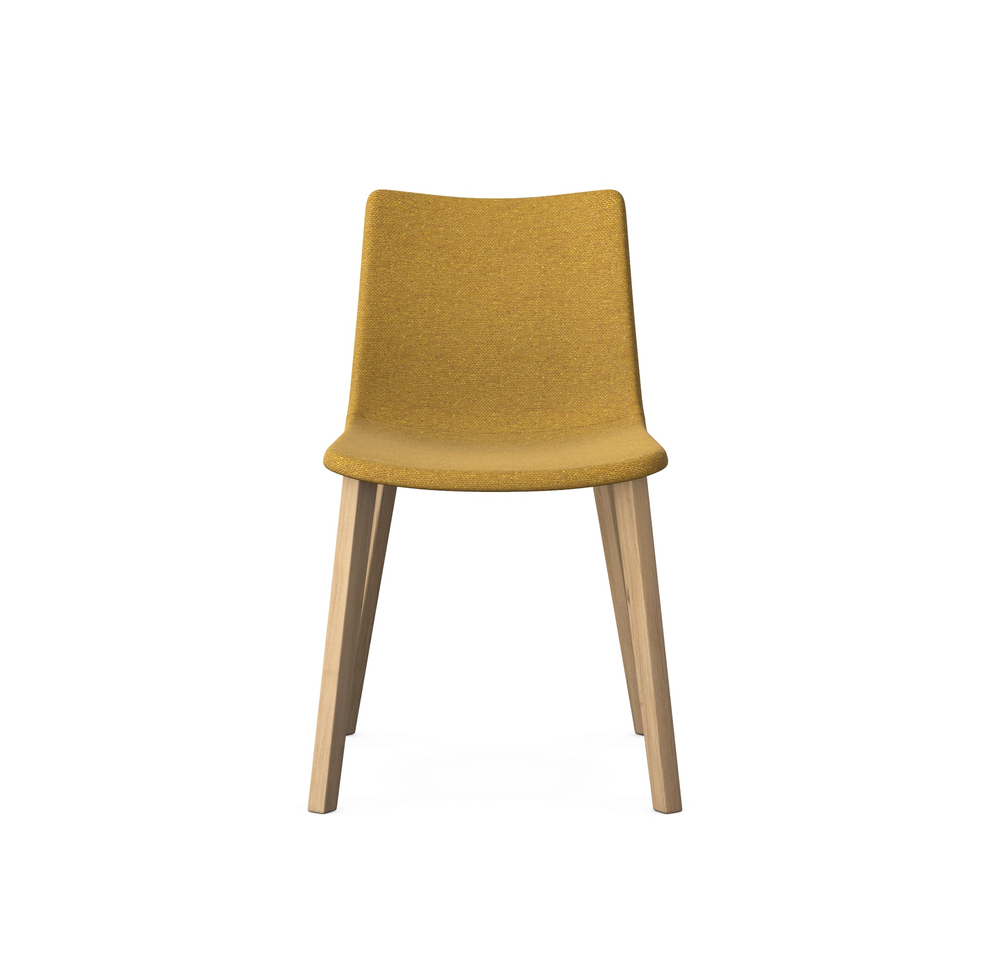 PRIME - Upholstered Chair, 4 Wooden Legs