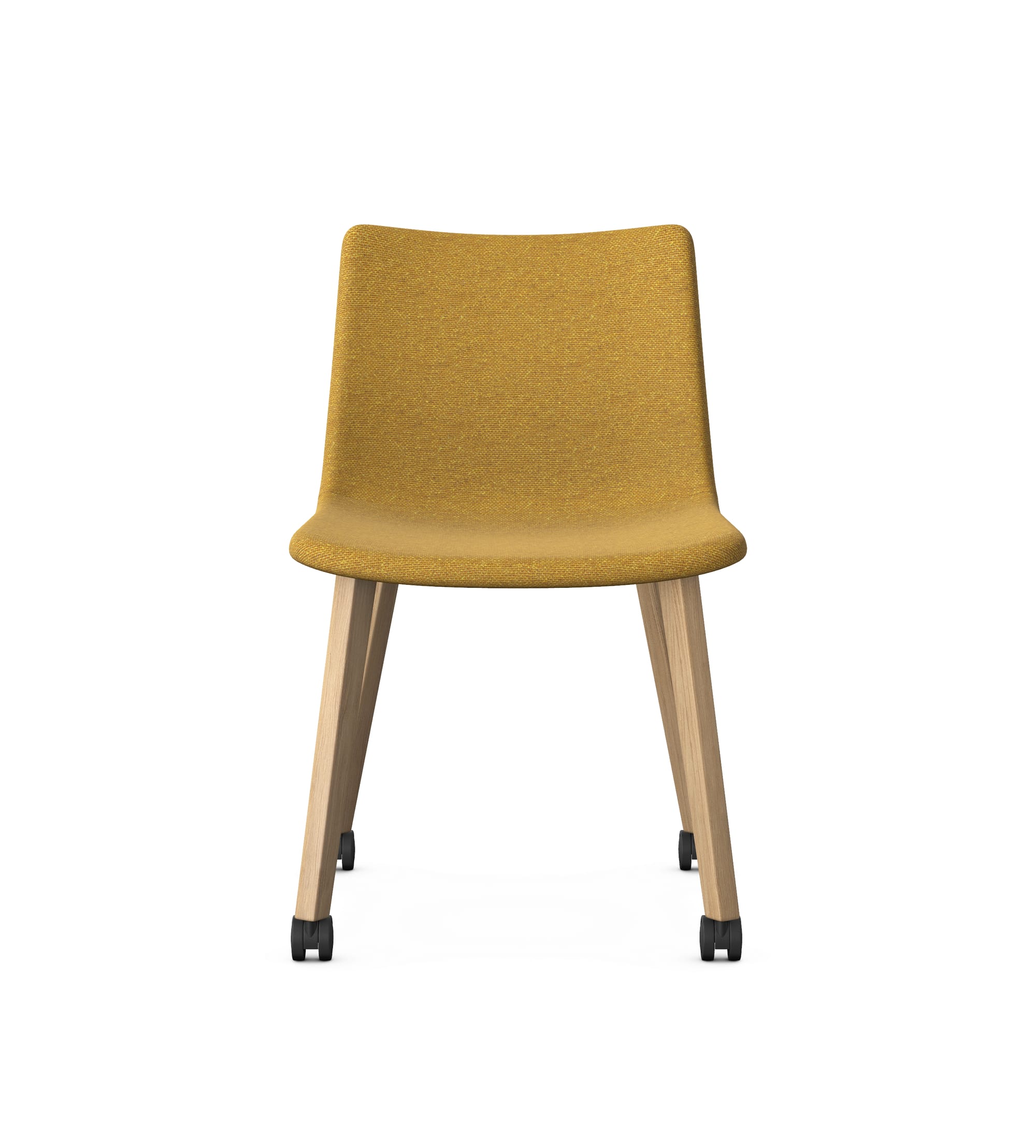 PRIME - Large Upholstered Chair, 4 Wooden Legs With Castors