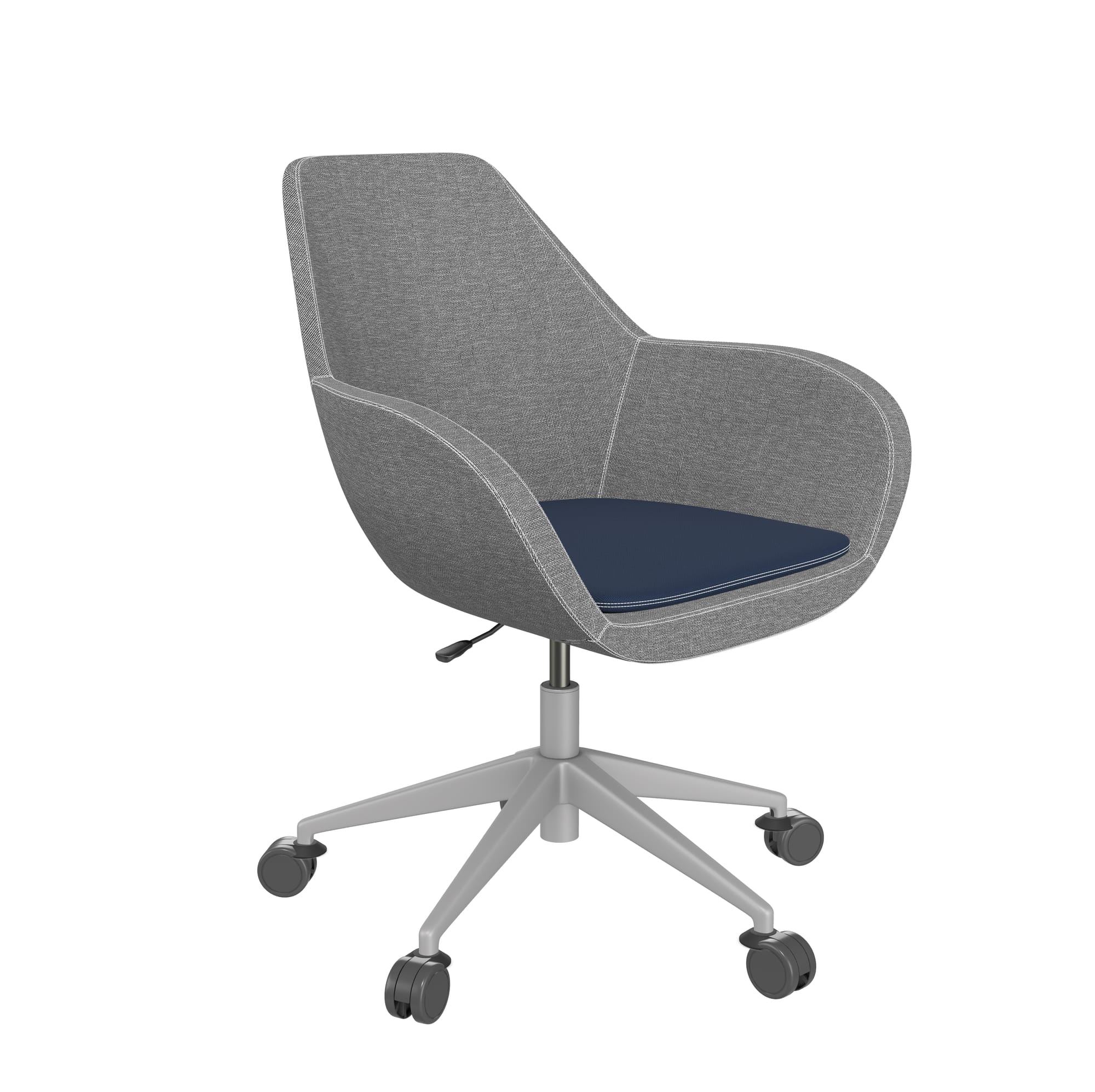 Fan Swivel Five Star Base Armchair with Castors/ Economic Mechanism - Model 10Z / 10E