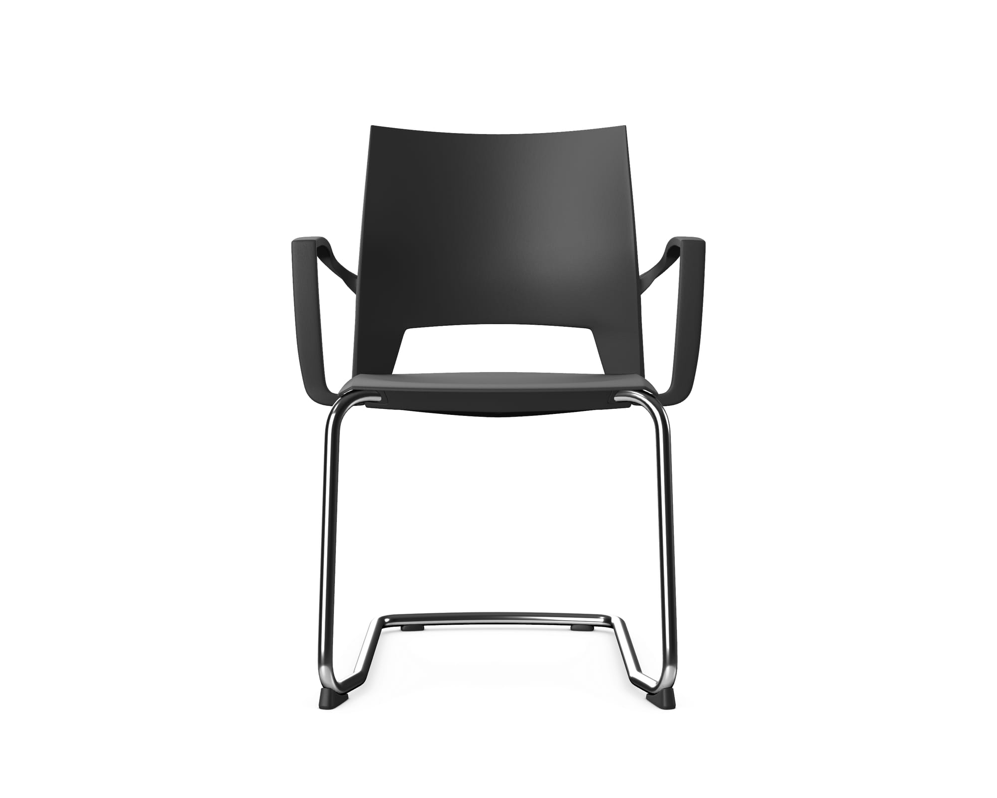 SENSOR - Chair with Arms, Cantilever Metal Base