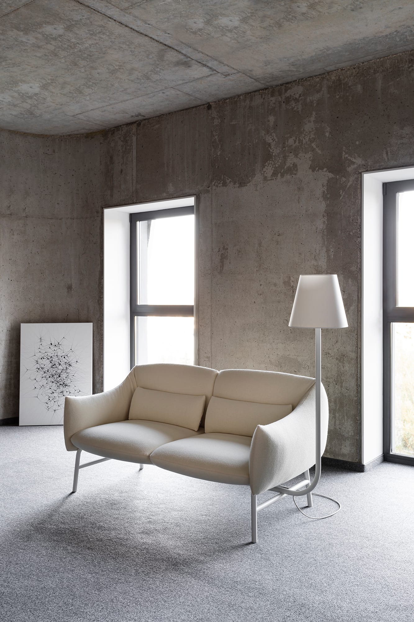 Lua Two Seats Wooden Legs