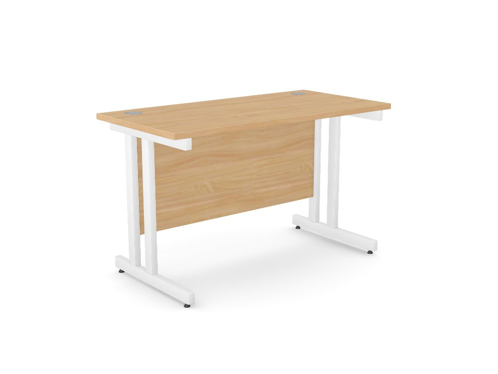 Ashford Metal Twin Leg Straight Desk 600 - Custom Design Ref: QLMFV9B