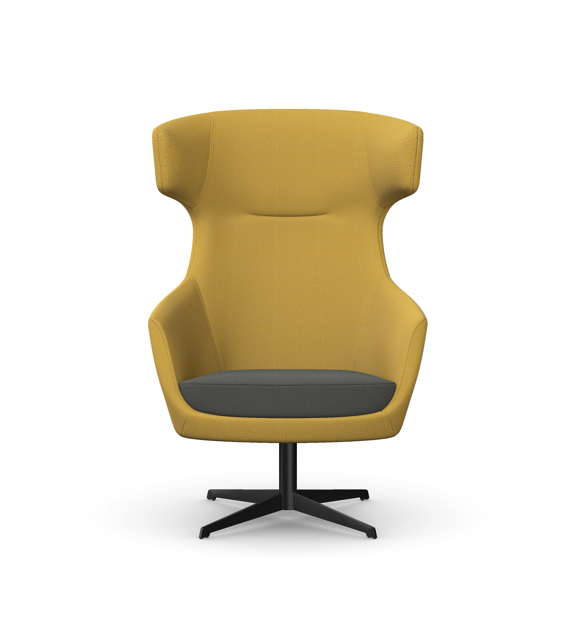 AVA - Lounge Chair, 4 Star Metal Base