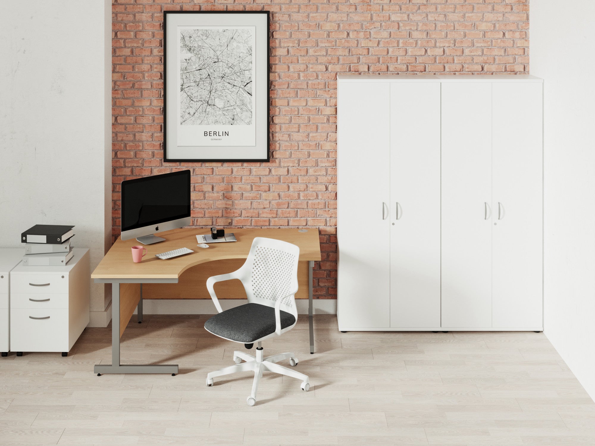 Ashford Panel Leg Crescent Desk