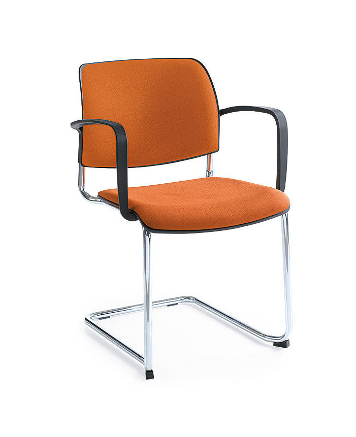 Bit Plastic Seat and Backrest Chair, Cantilever Frame - Model 550V