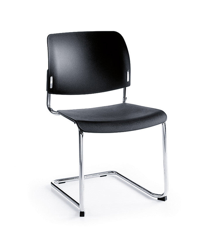 Bit Upholstered Seat and Backrest Chair, Cantilever Frame - Model 570V