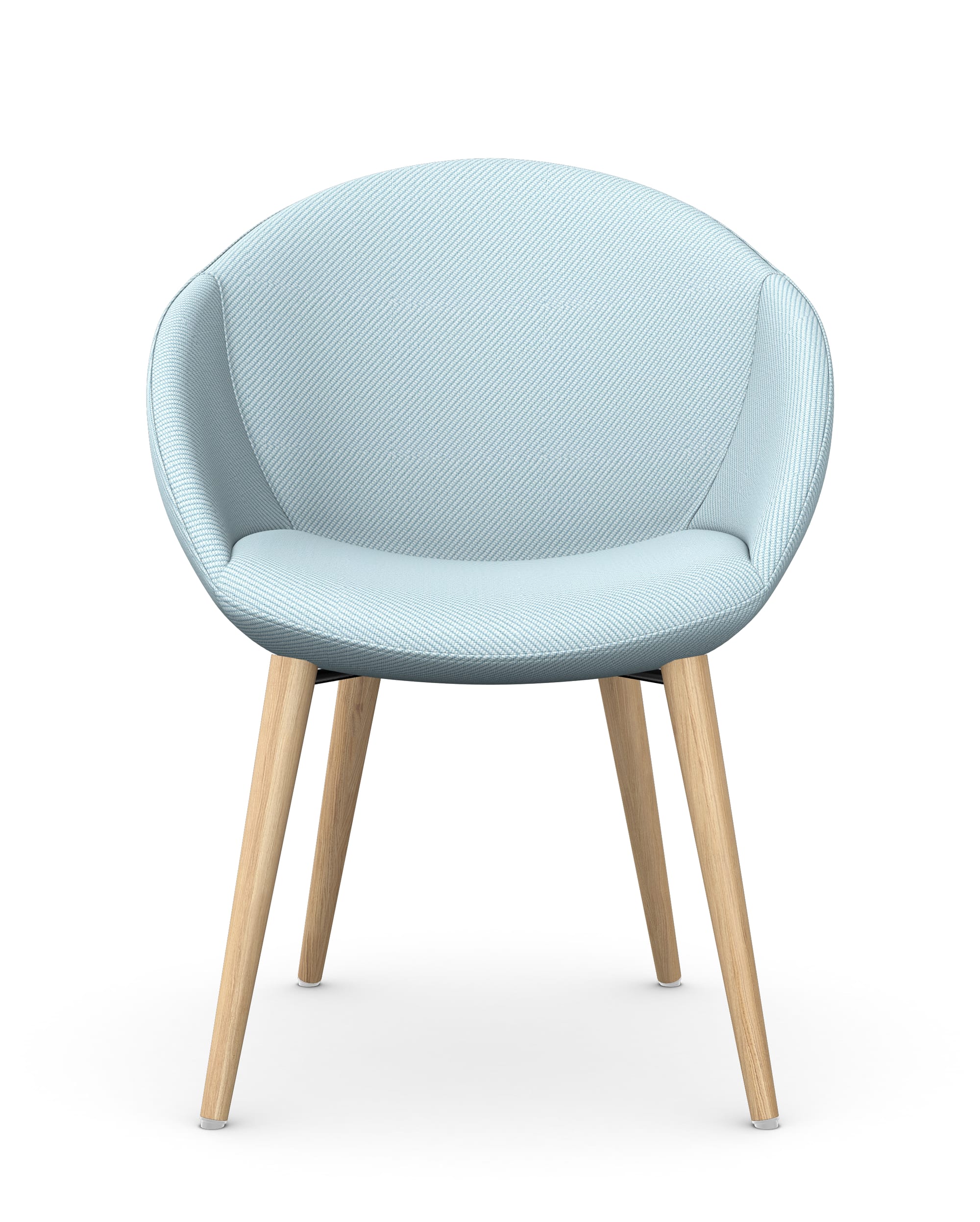 ELENA - Chair, 4 Wooden Legs