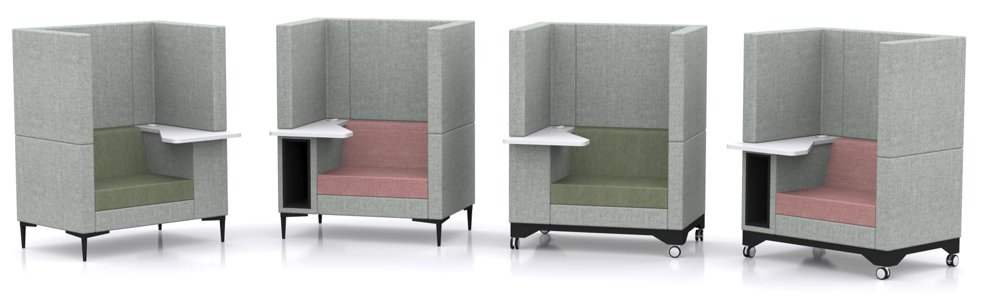 ELEMENT WORK - Highback Sofa with Work Area and Storage