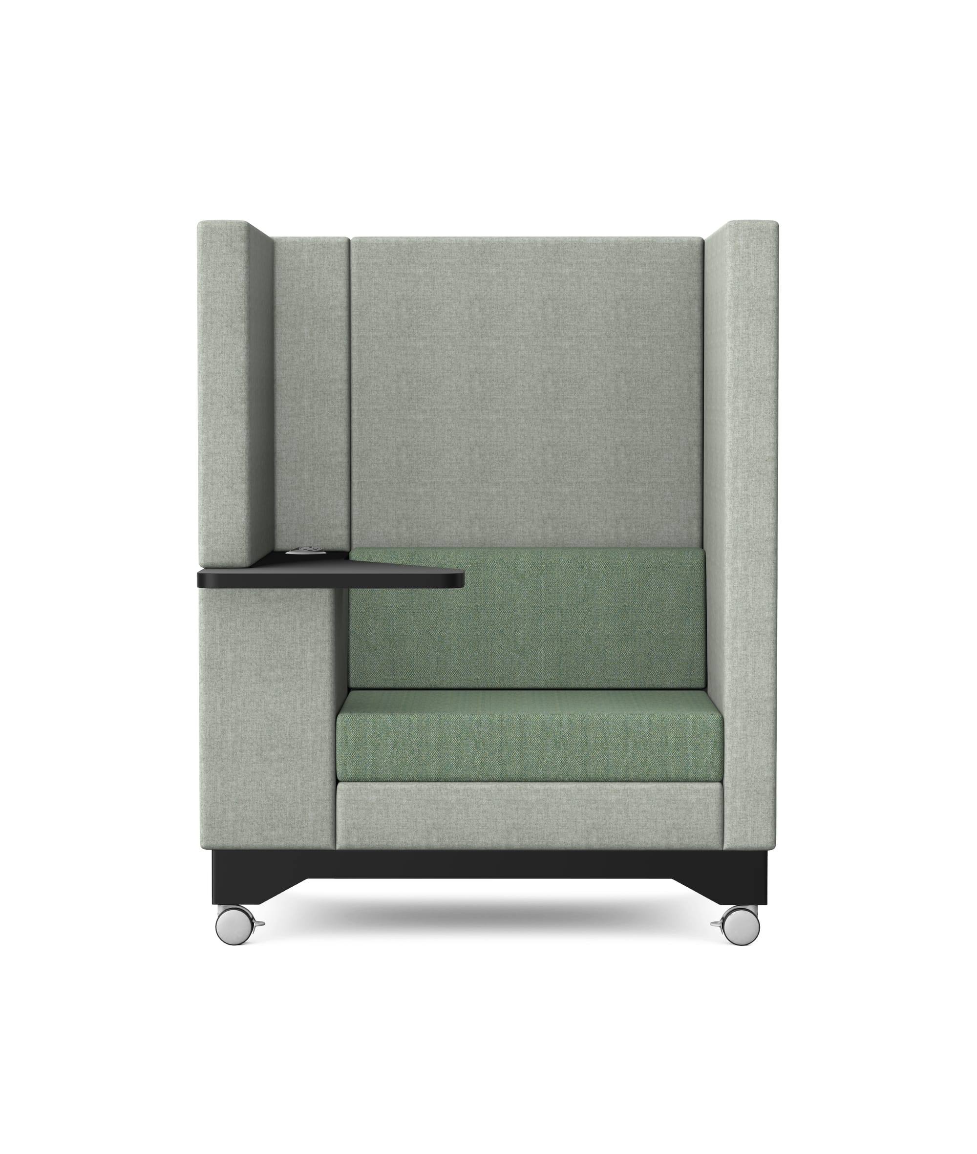 ELEMENT MOVE - Highback Sofa with Work Area and Locking Castors