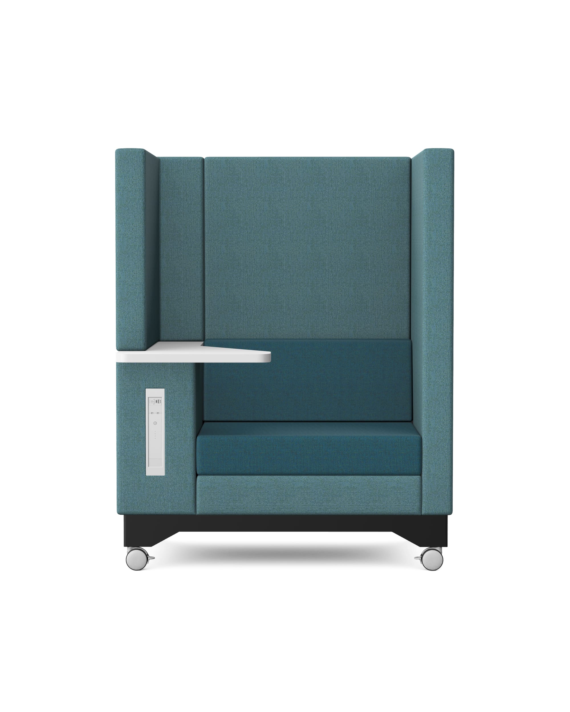 ELEMENT MOVE - Highback Sofa with Work Area and Locking Castors and Battery