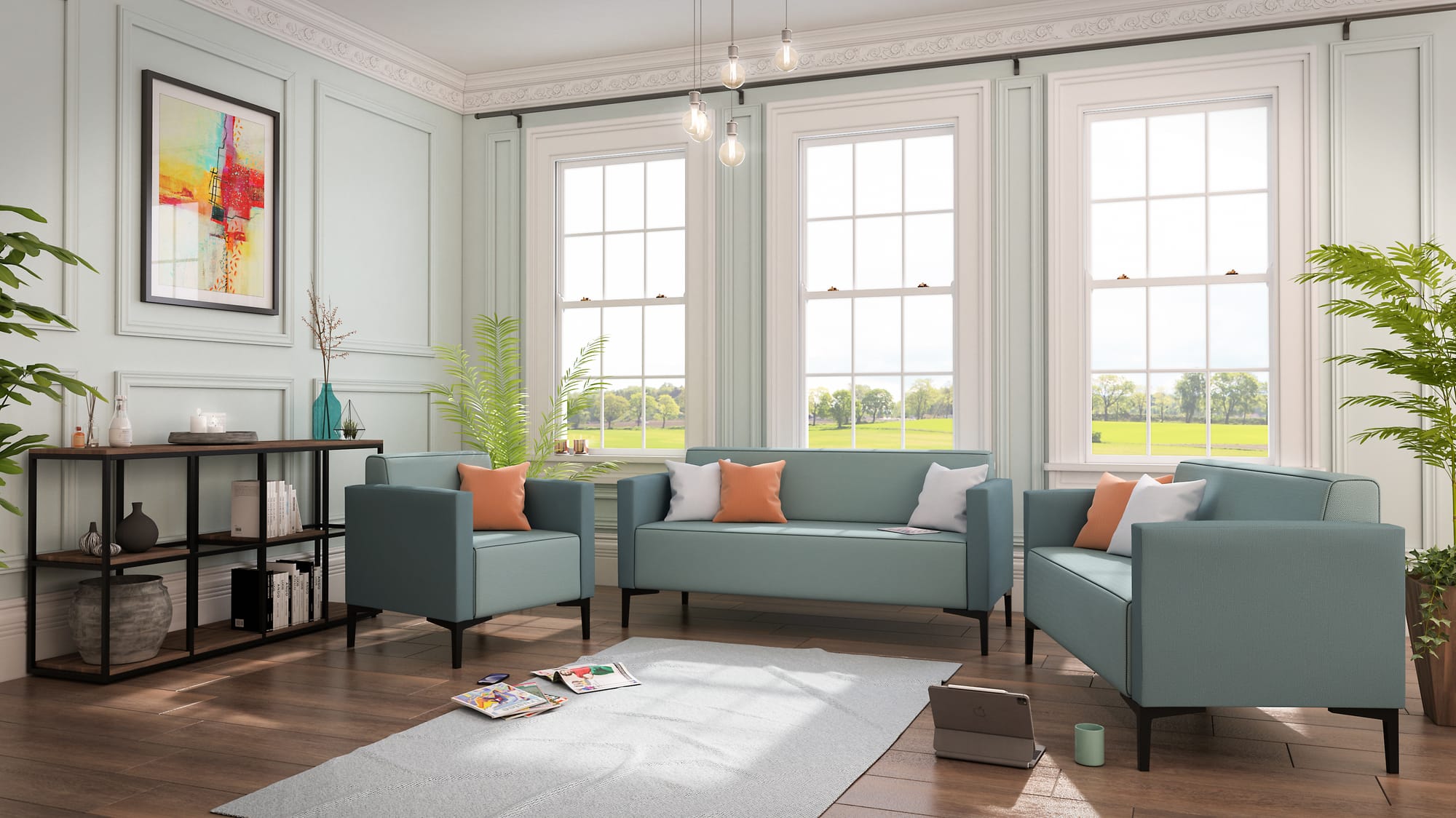 OBAN - Two Seat Sofa with Backrest