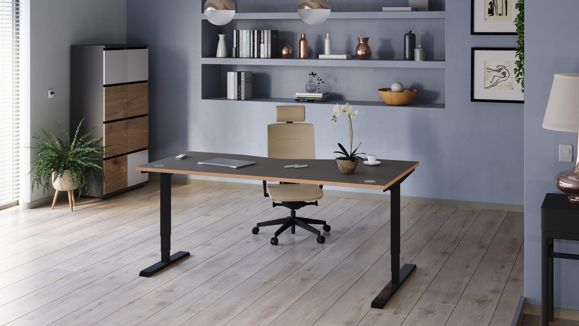 Xenon Task Visitor Chair with Arms, 4-Legged Base - Model 20H/2P