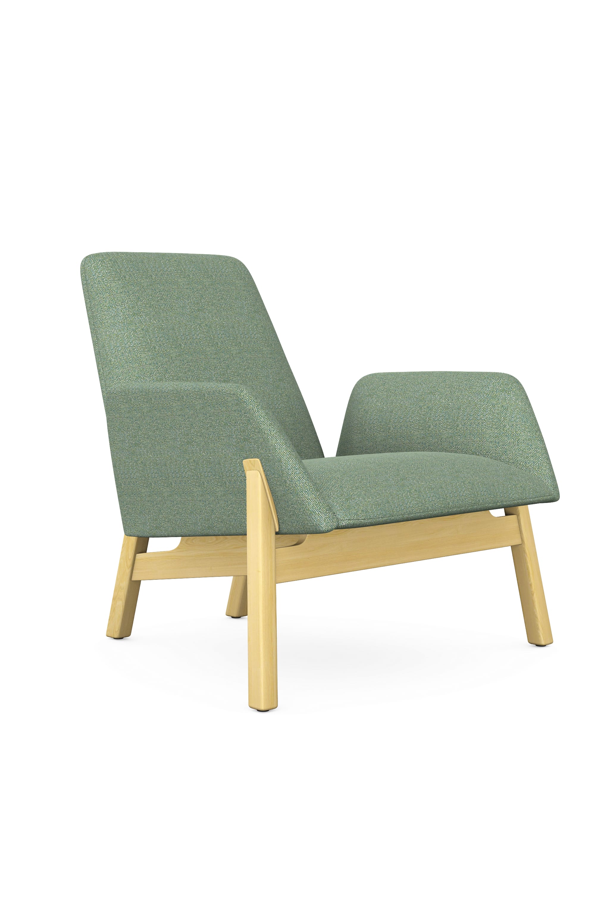 Manta Armchair Club, Wooden Leg (MA1L)