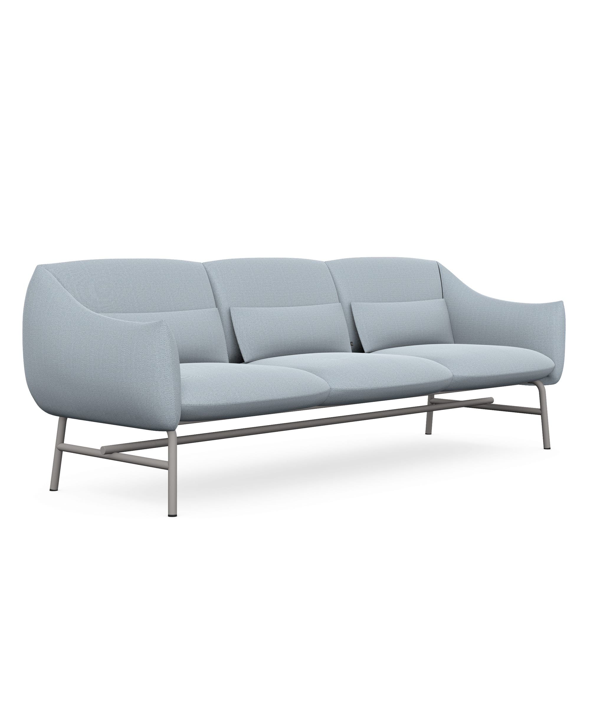 Lua Three Seats Metal Legs