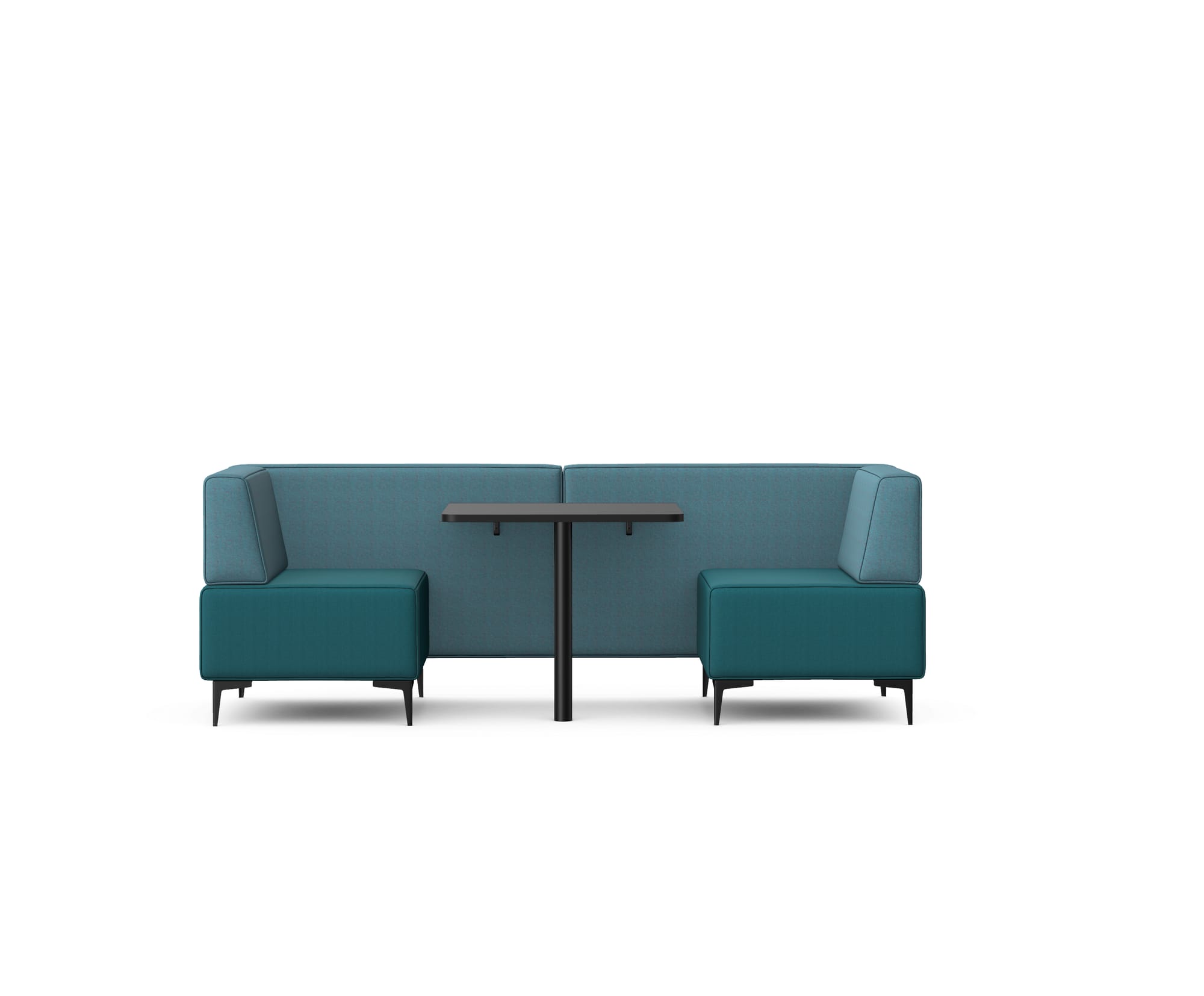 OBAN SOCIAL - Two Seat Low Back Booth With Table