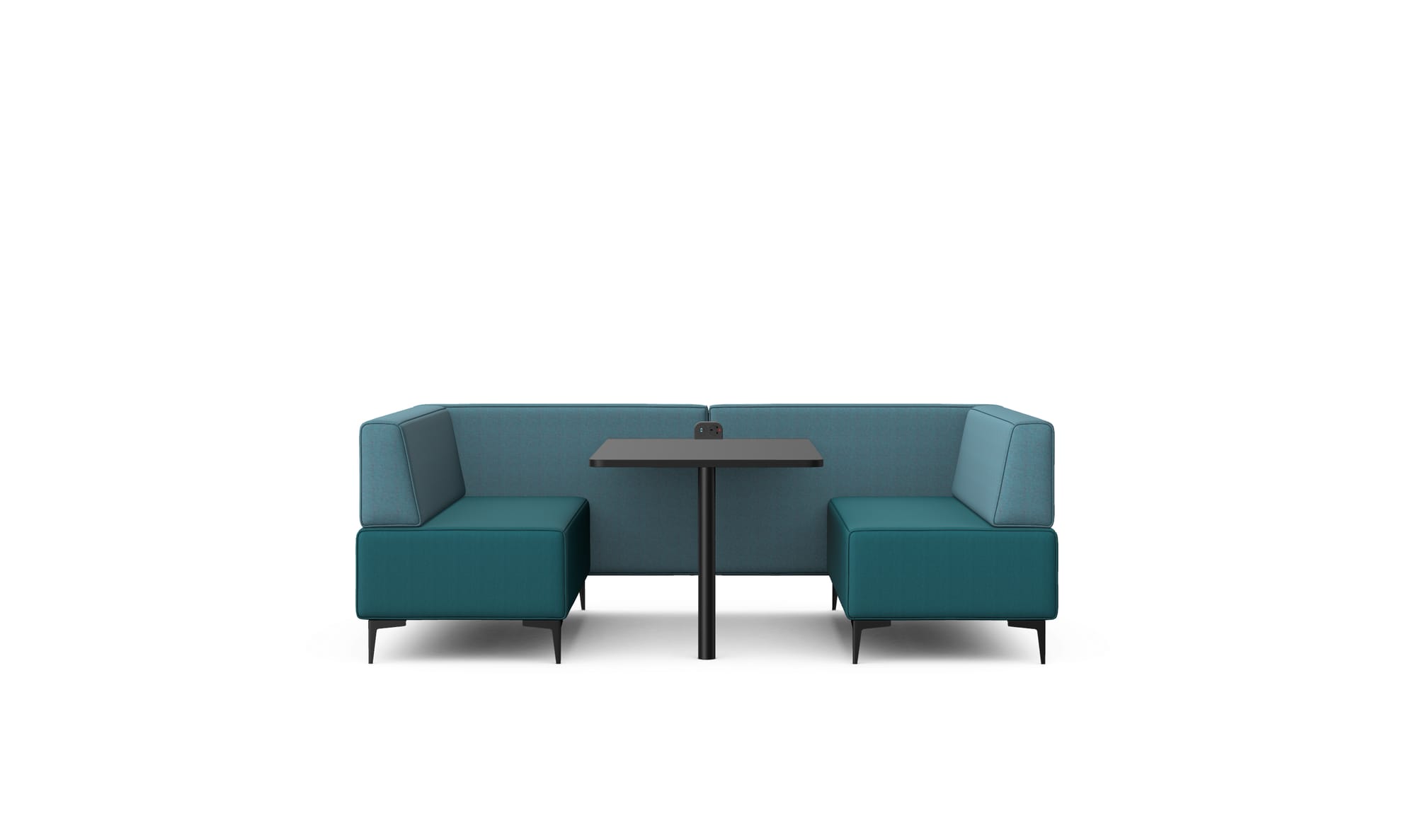 OBAN SOCIAL - Four Seat Low Back Booth With Table