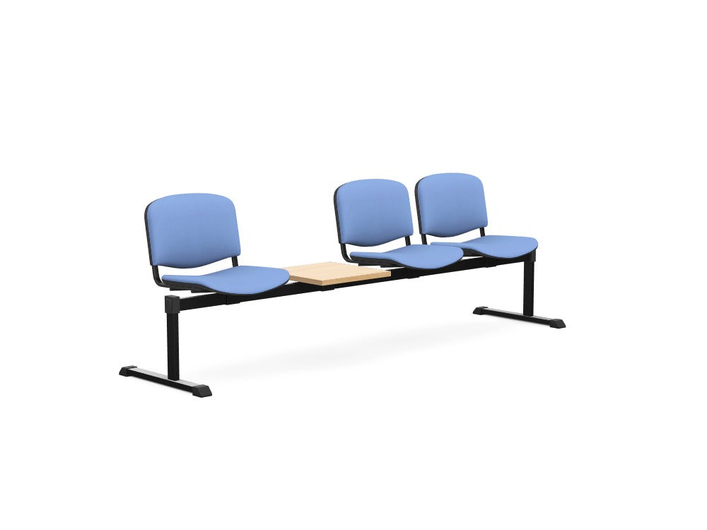 OI Series Bench with Table, Upholstered Backrest - Custom Design Ref: DHFOKNP