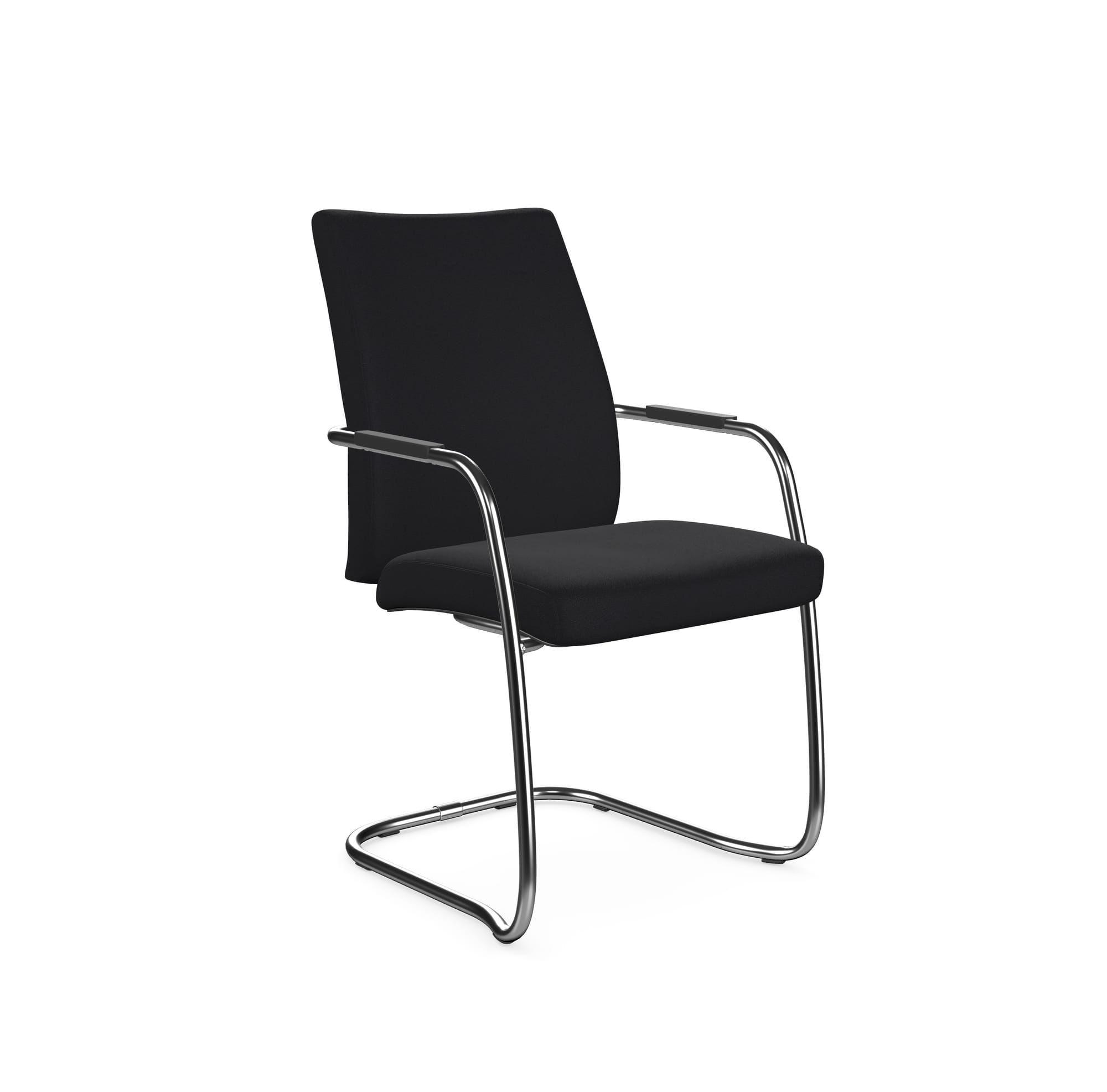 OQ Series High Backrest Stacking Chair, Chrome Frame