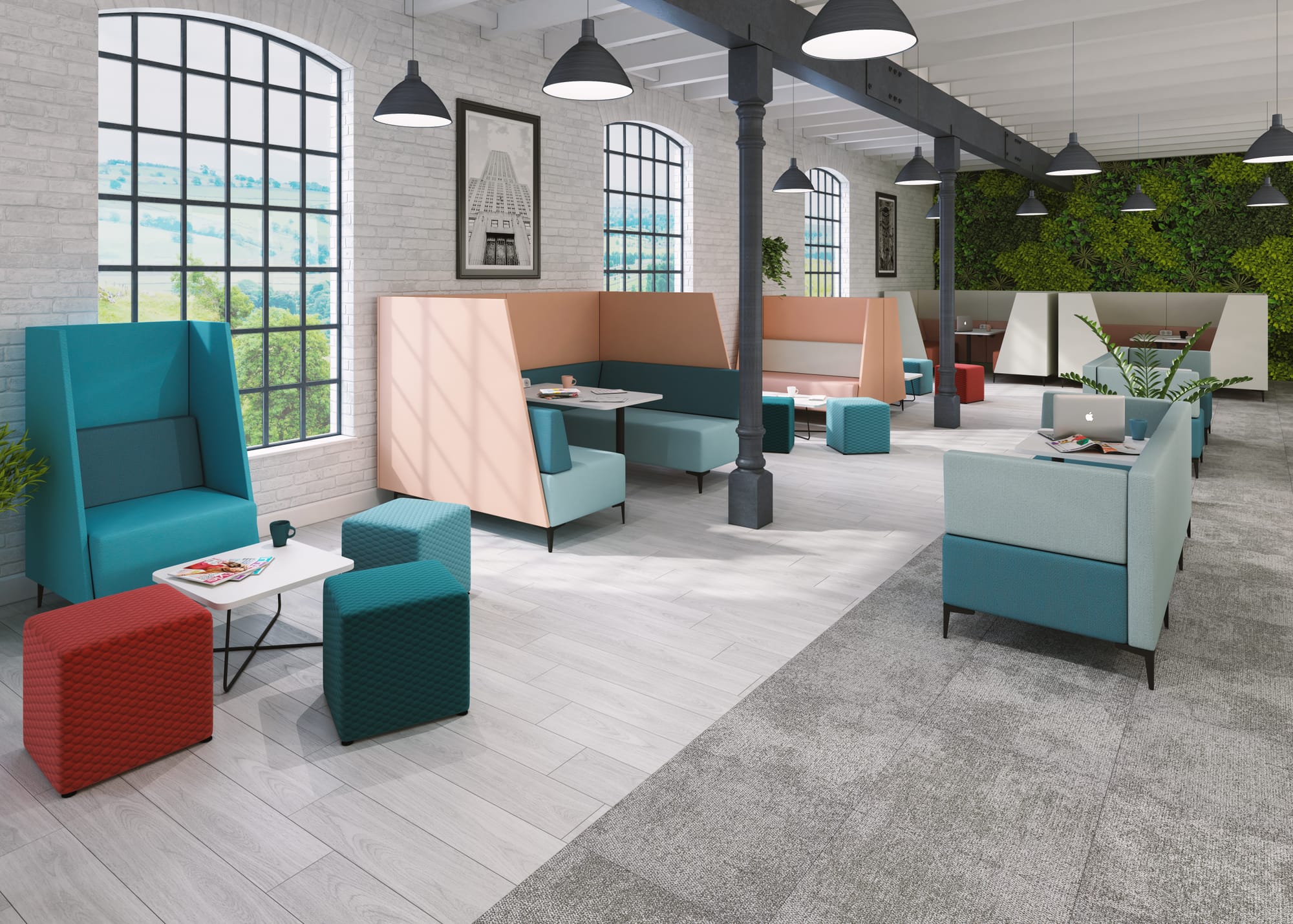OBAN SOCIAL - One Seat High Back Sofa