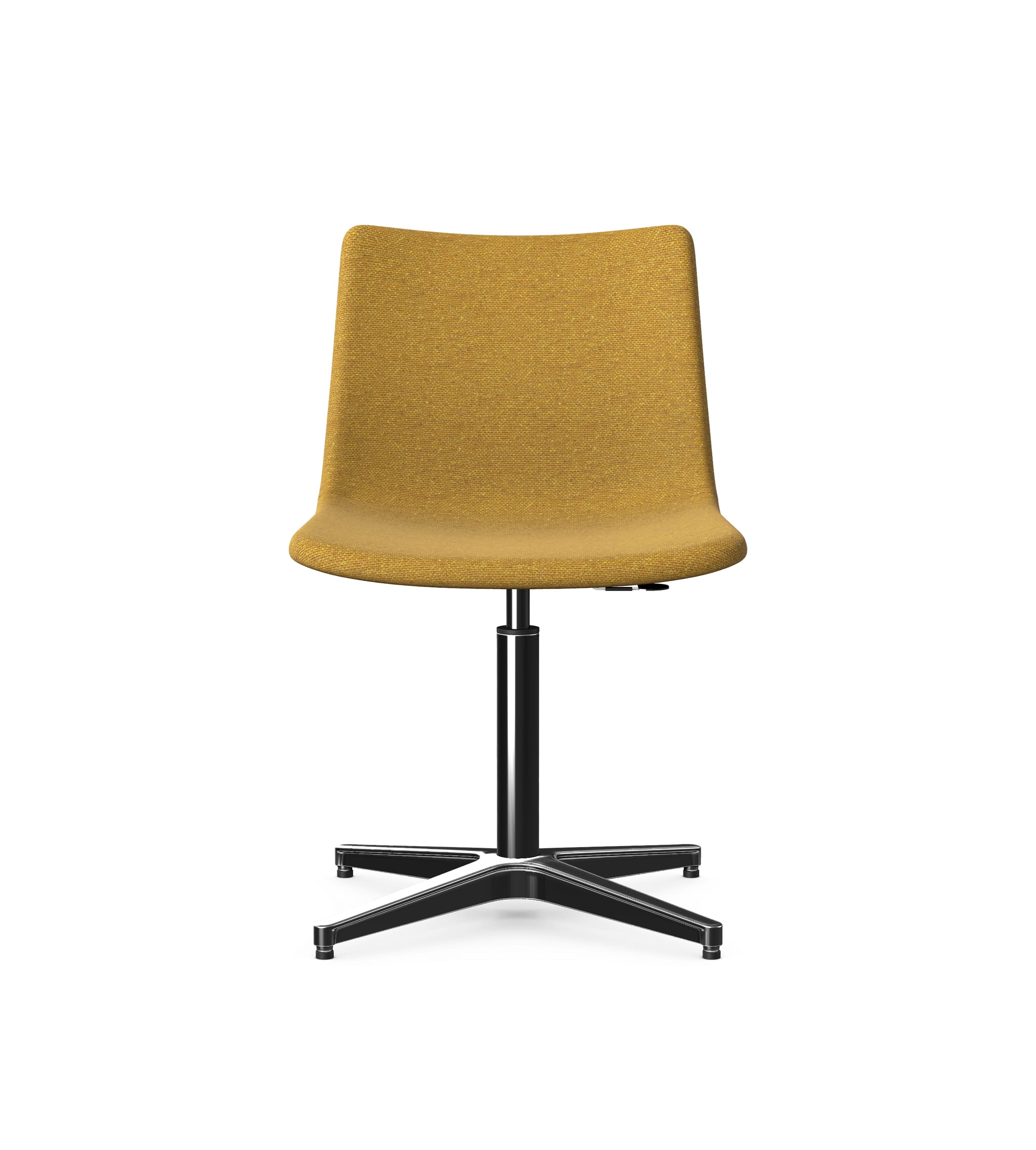 PRIME - Large Upholstered Chair, 4 Star Chrome Metal Gas Lift Base