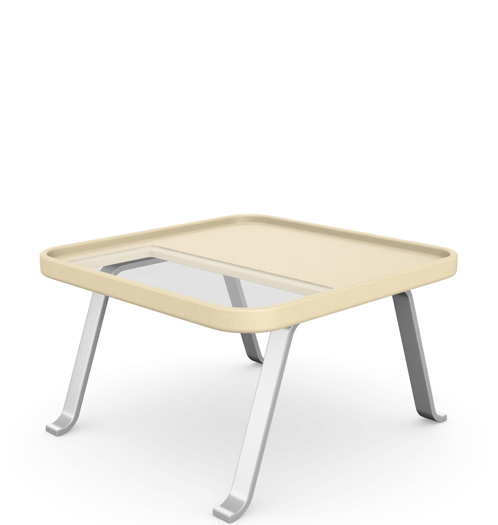 October Small Table, Metal Legs
