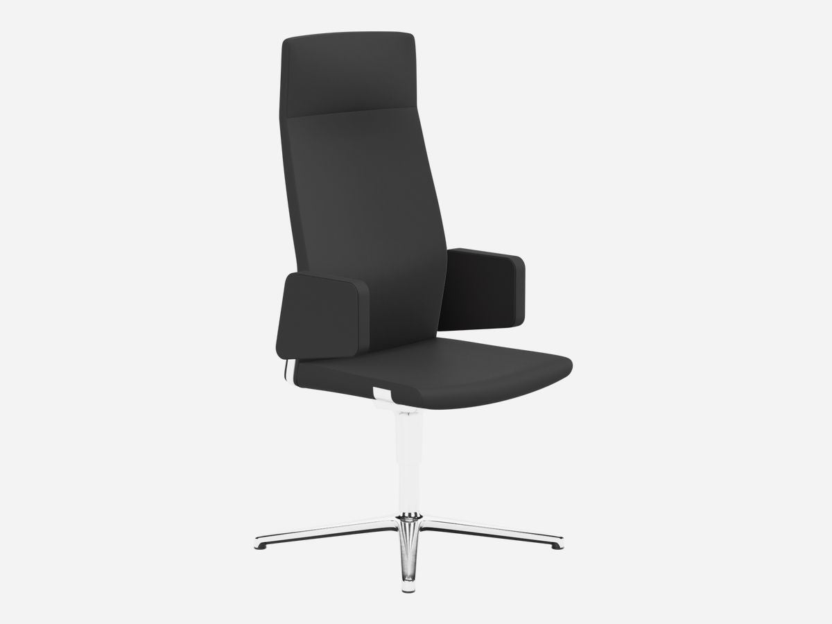 MyTurn Swivel Visitor High Backrest Chair, 4-Star Base - Model 10