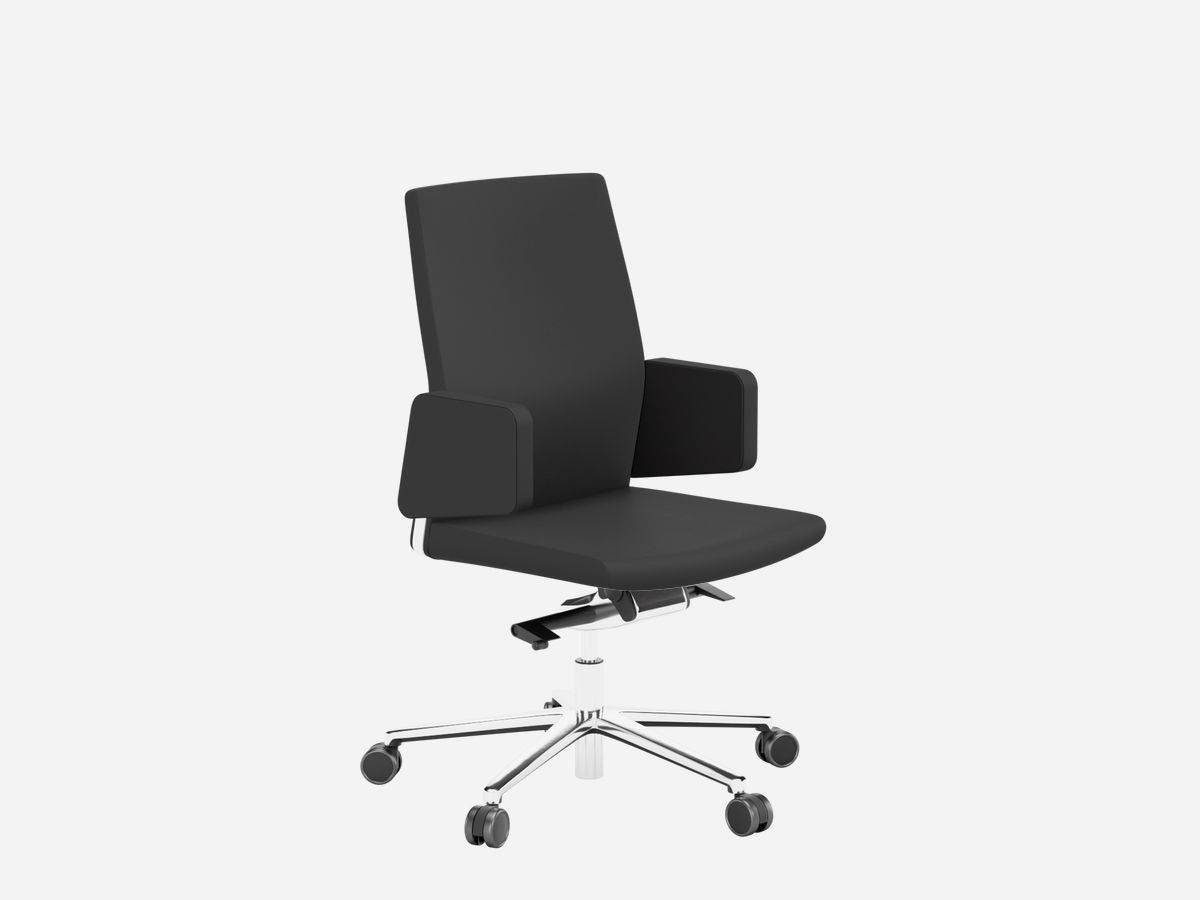 MyTurn Swivel Low Backrest Armchair, 5-Star Base - Model 20 - Custom Design Ref: 7HG7YX