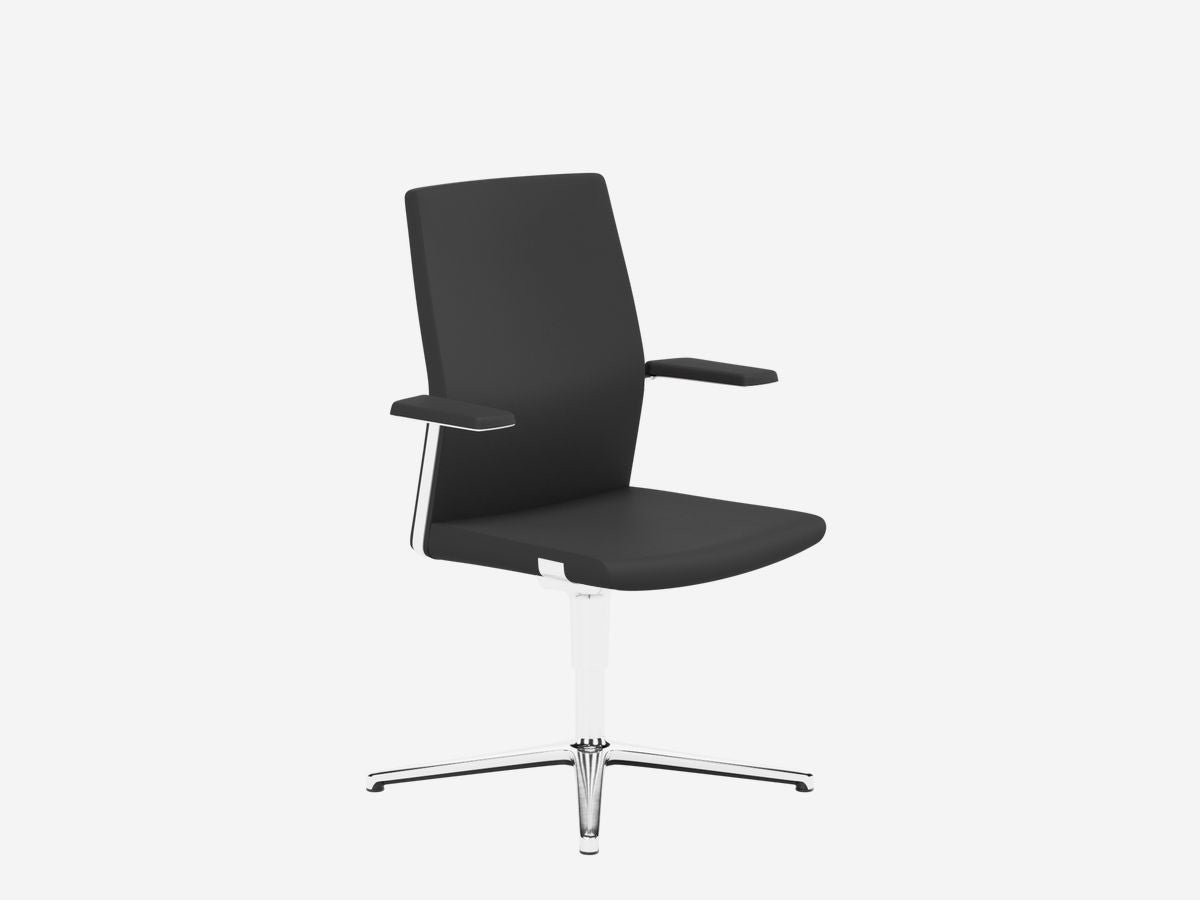 MyTurn Swivel Visitor Low Backrest Chair, 4-Star Base - Model 20