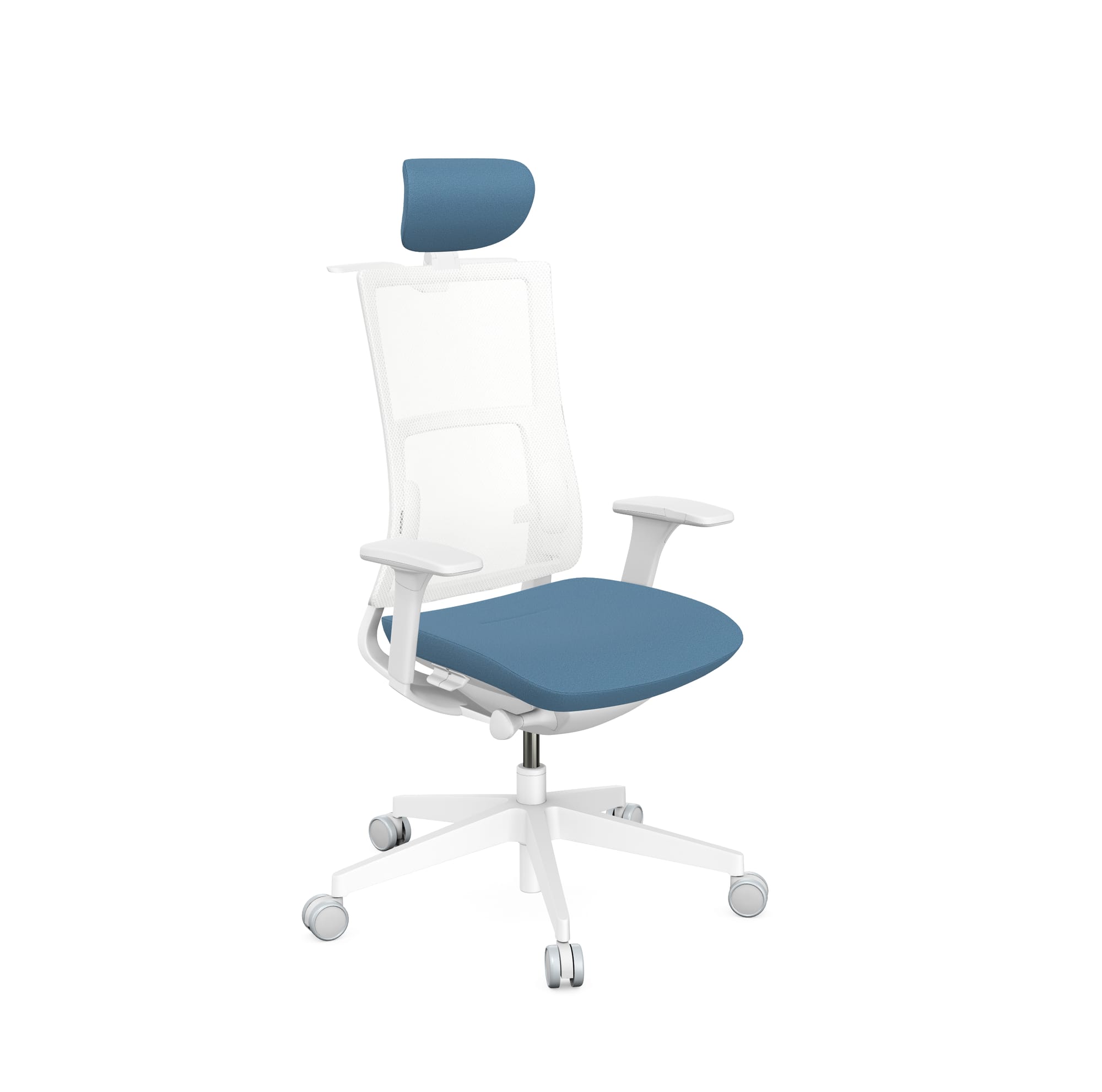 Violle Mesh Backrest, with Headrest Grey