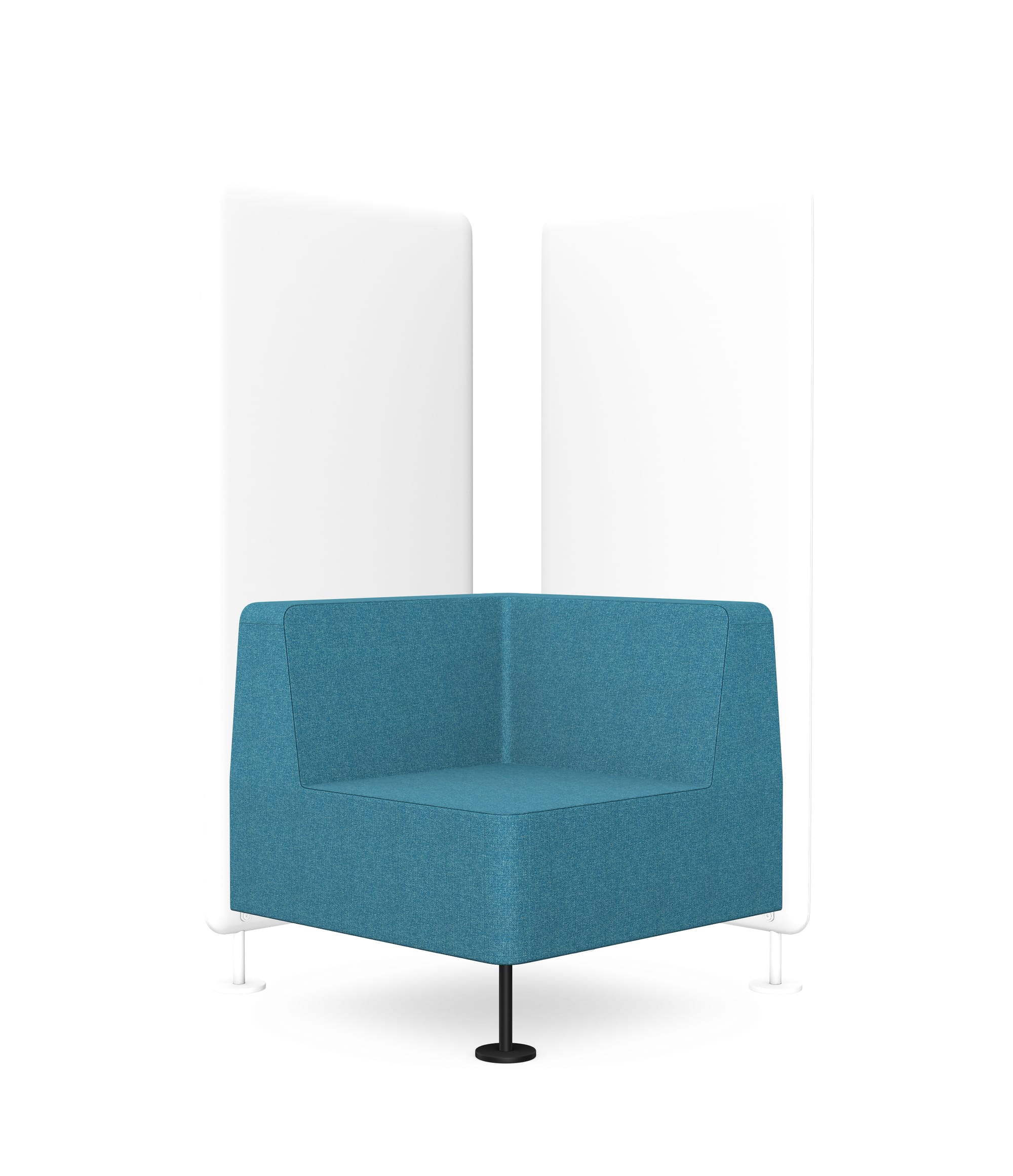 Wall In Corner Armchair to be Connected with 1 Partition Wall - Model 31