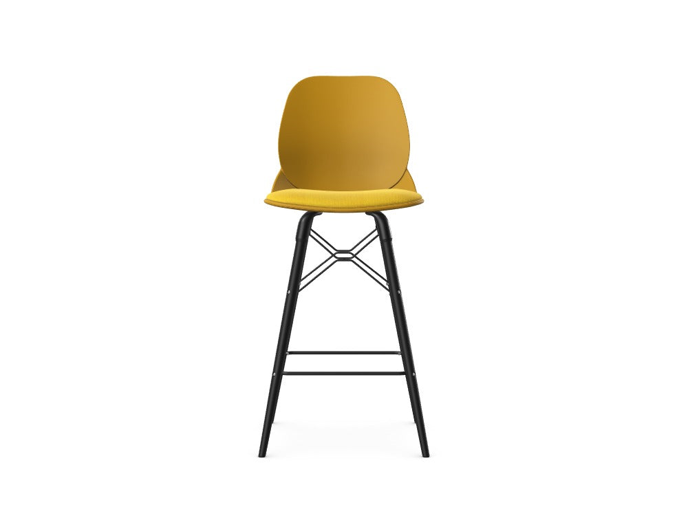 RECORD - Stool, Black or Beech Legs - Custom Design Ref: GUF0Q4