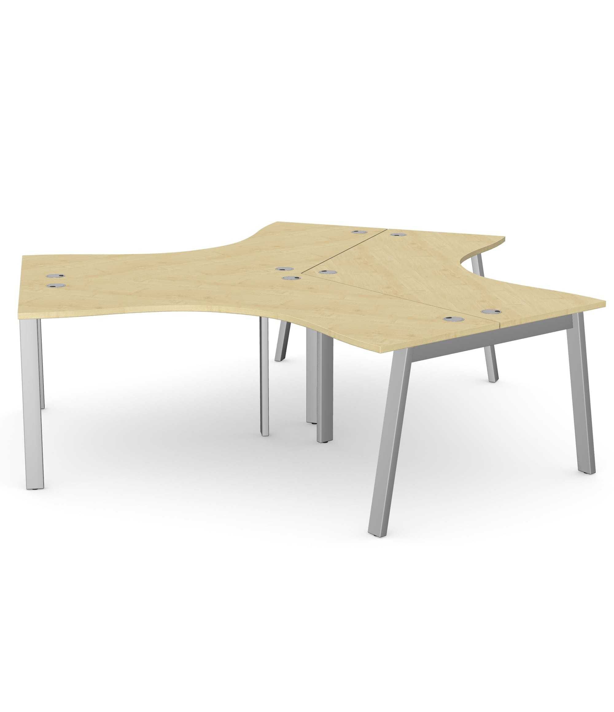 Switch 120 Degree 3 Person Bench, A-Leg