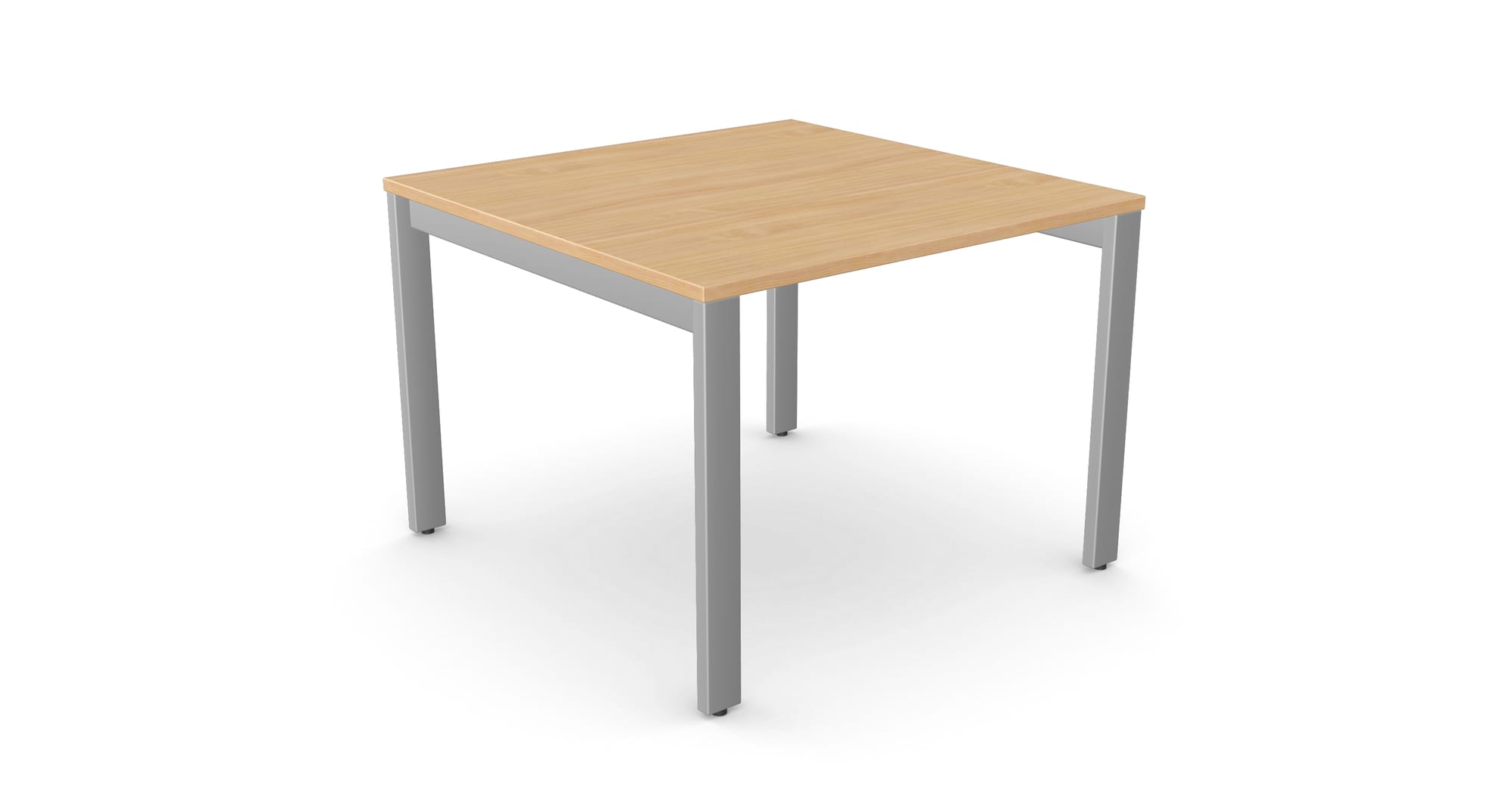 Switch Single Piece Square Meeting Table, Open Leg