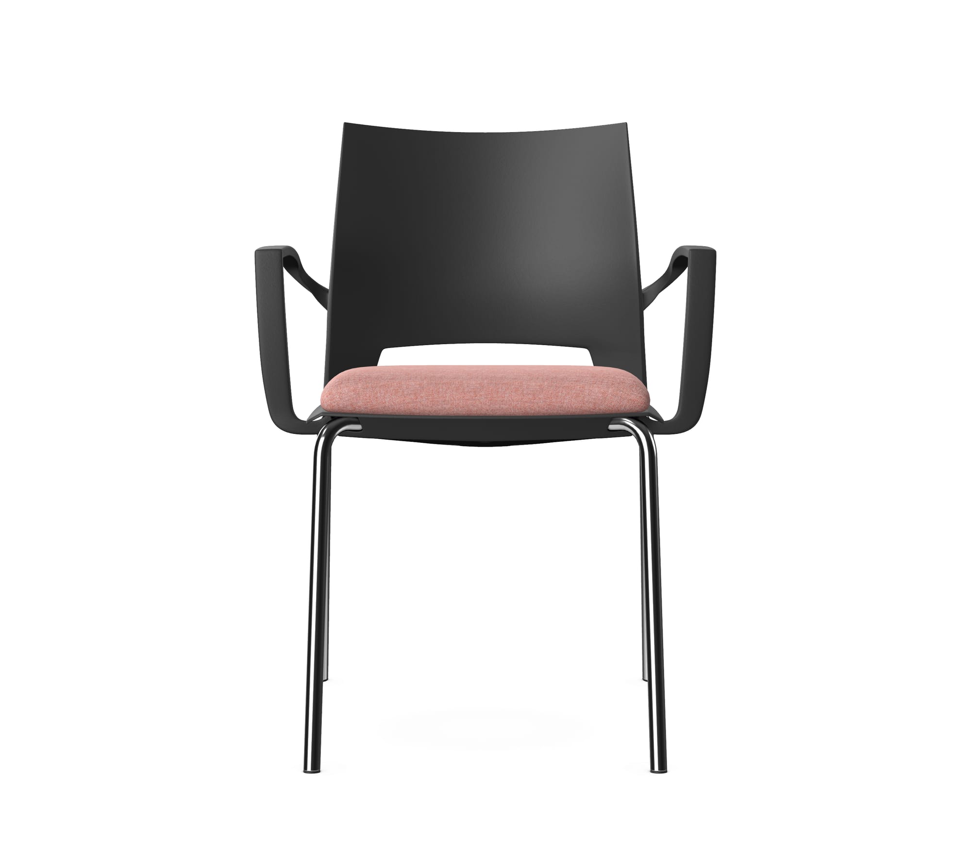 SENSOR - Chair with Arms, 4 Metal Legs