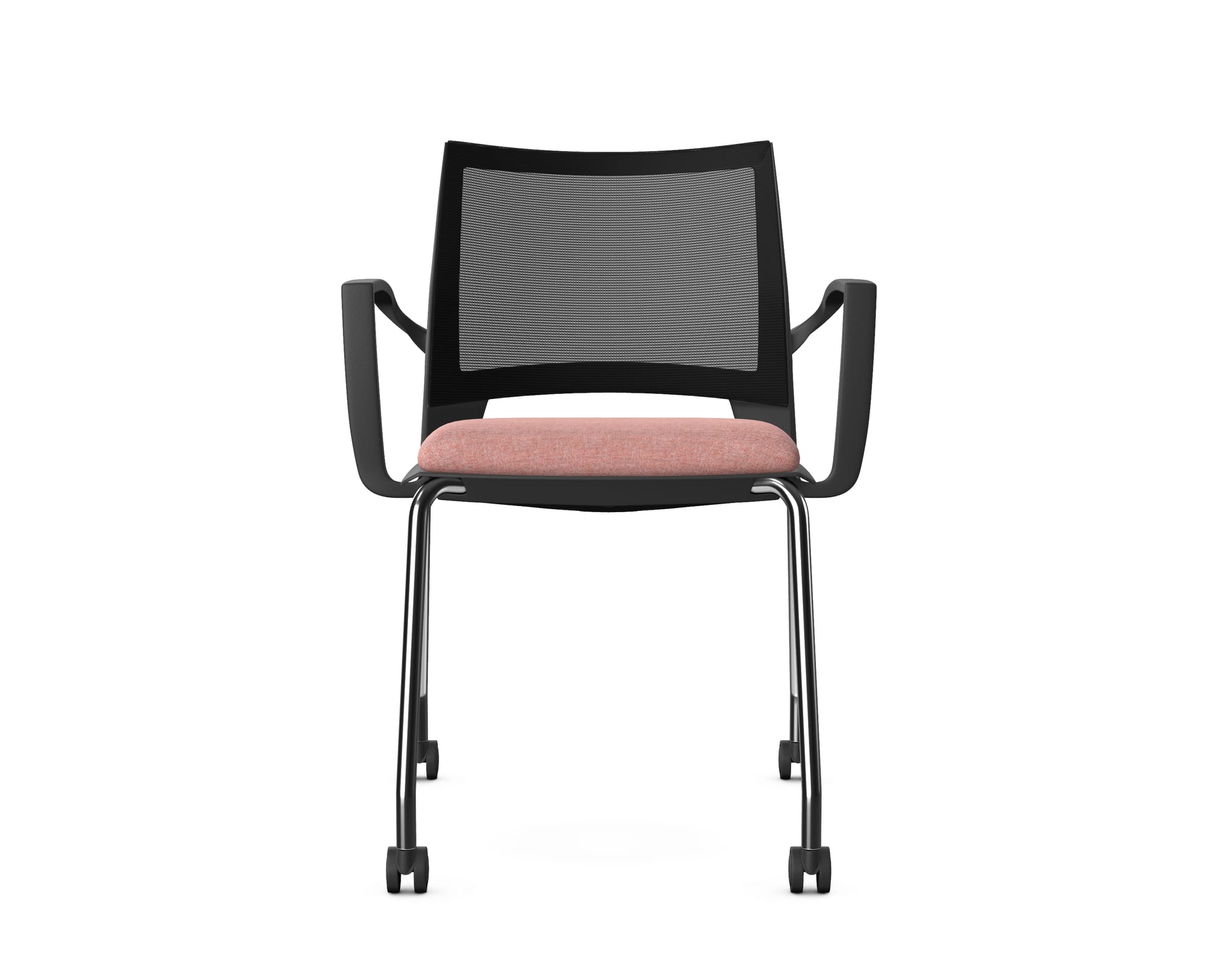 SENSOR - Chair with Arms, 4 Metal Legs with Castors