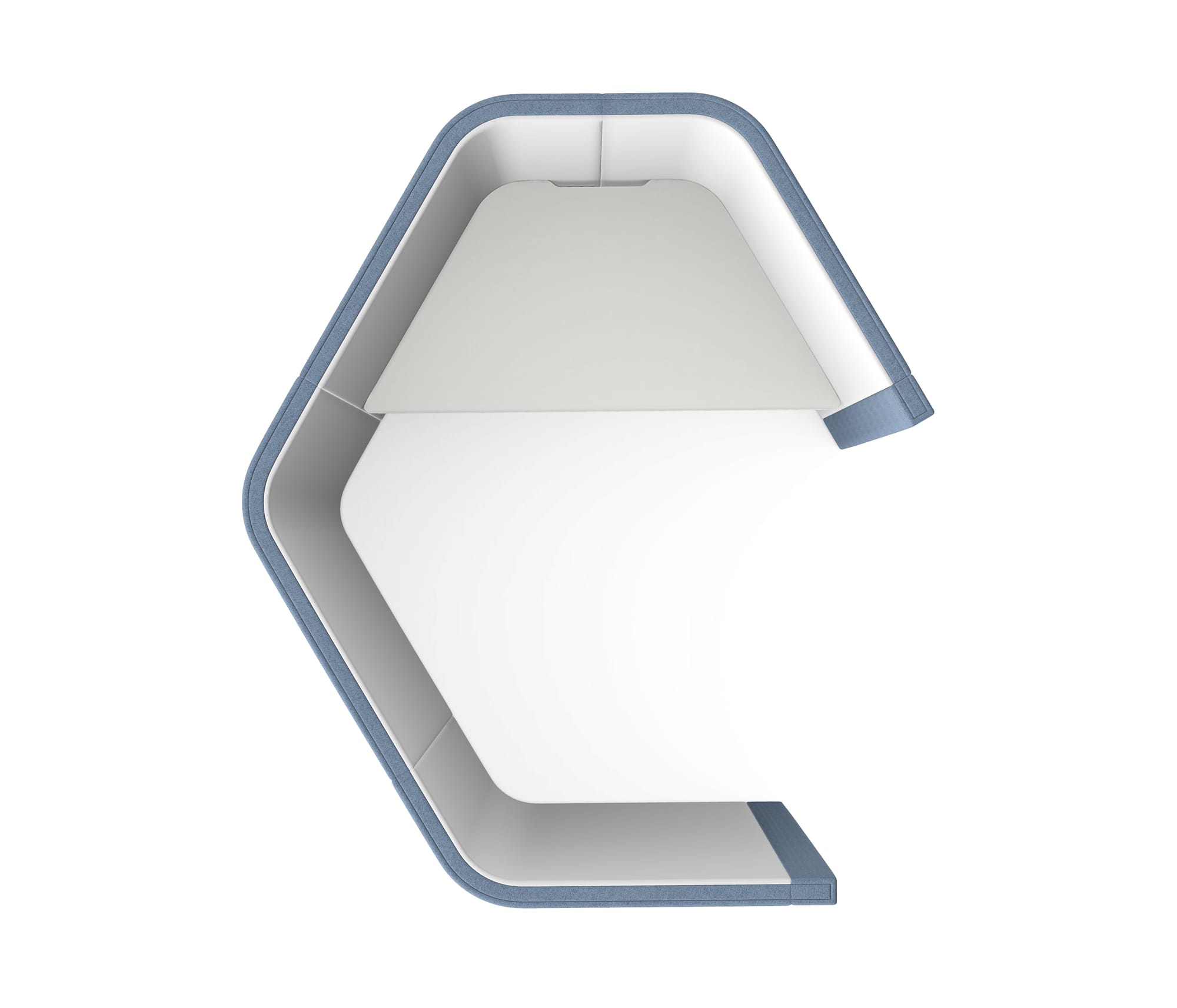 STUDIO WORK - Hexagonal, Single Person, With Desk Top