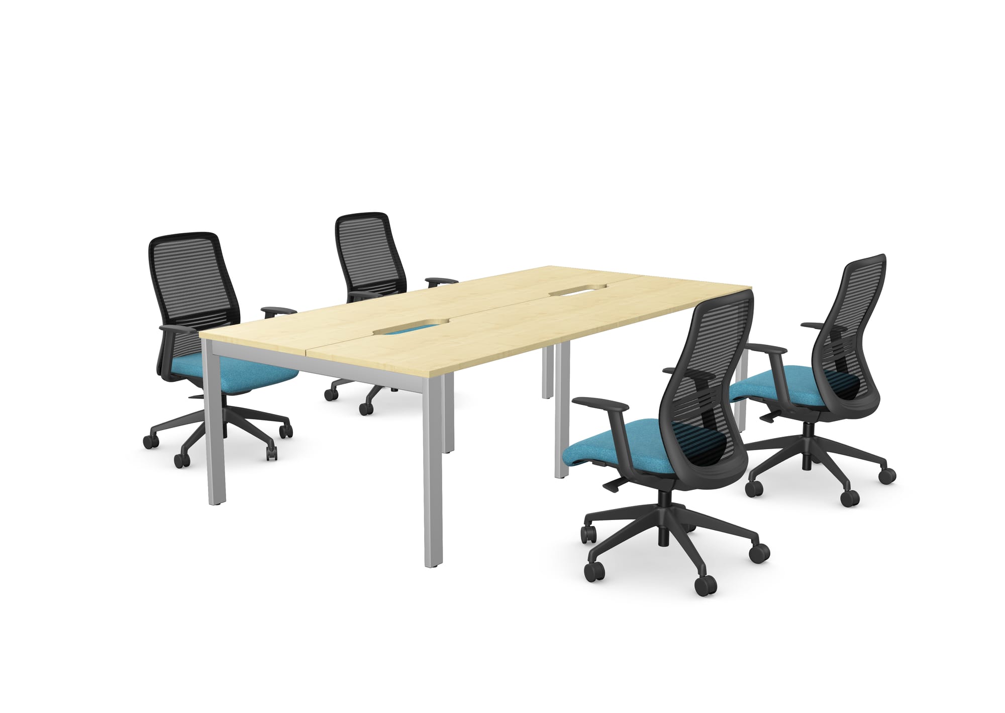 Switch 2 Person Modular Desk & Chairs