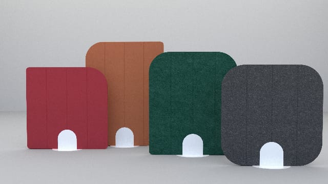Koala Rounded Freestanding Screen - 2 Corners