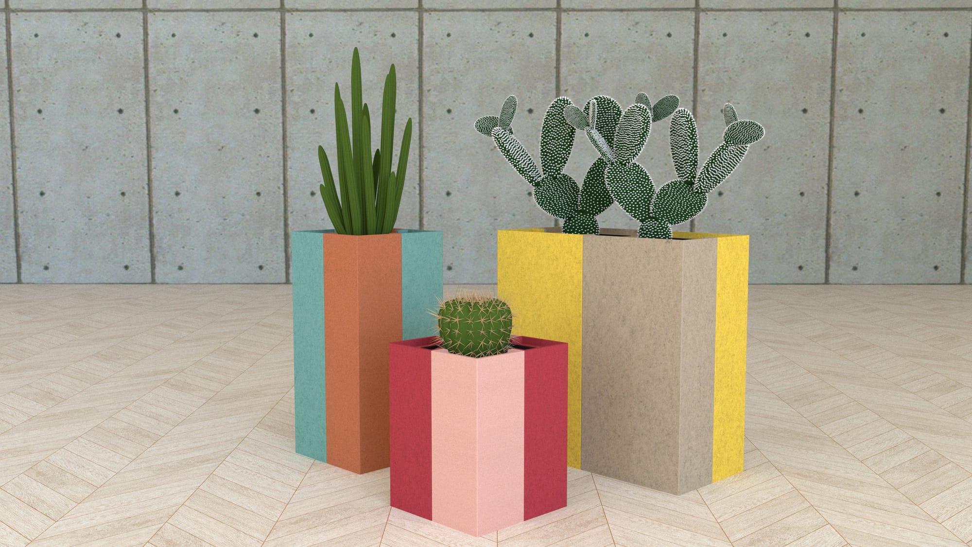 Koala Square Planter