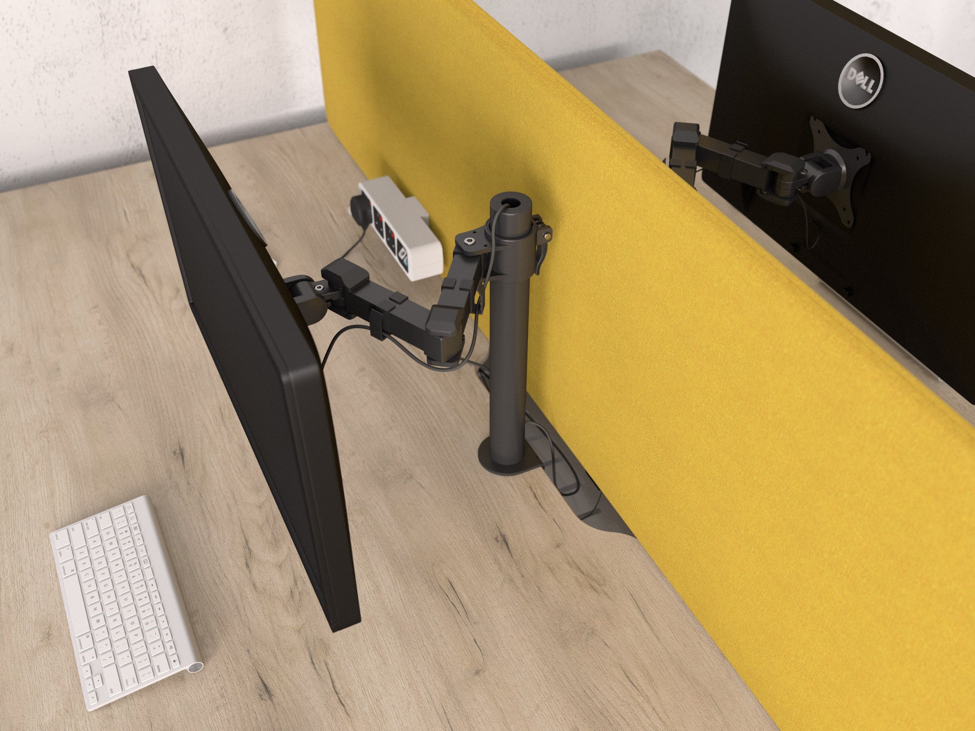 Stealth Double Monitor Arm