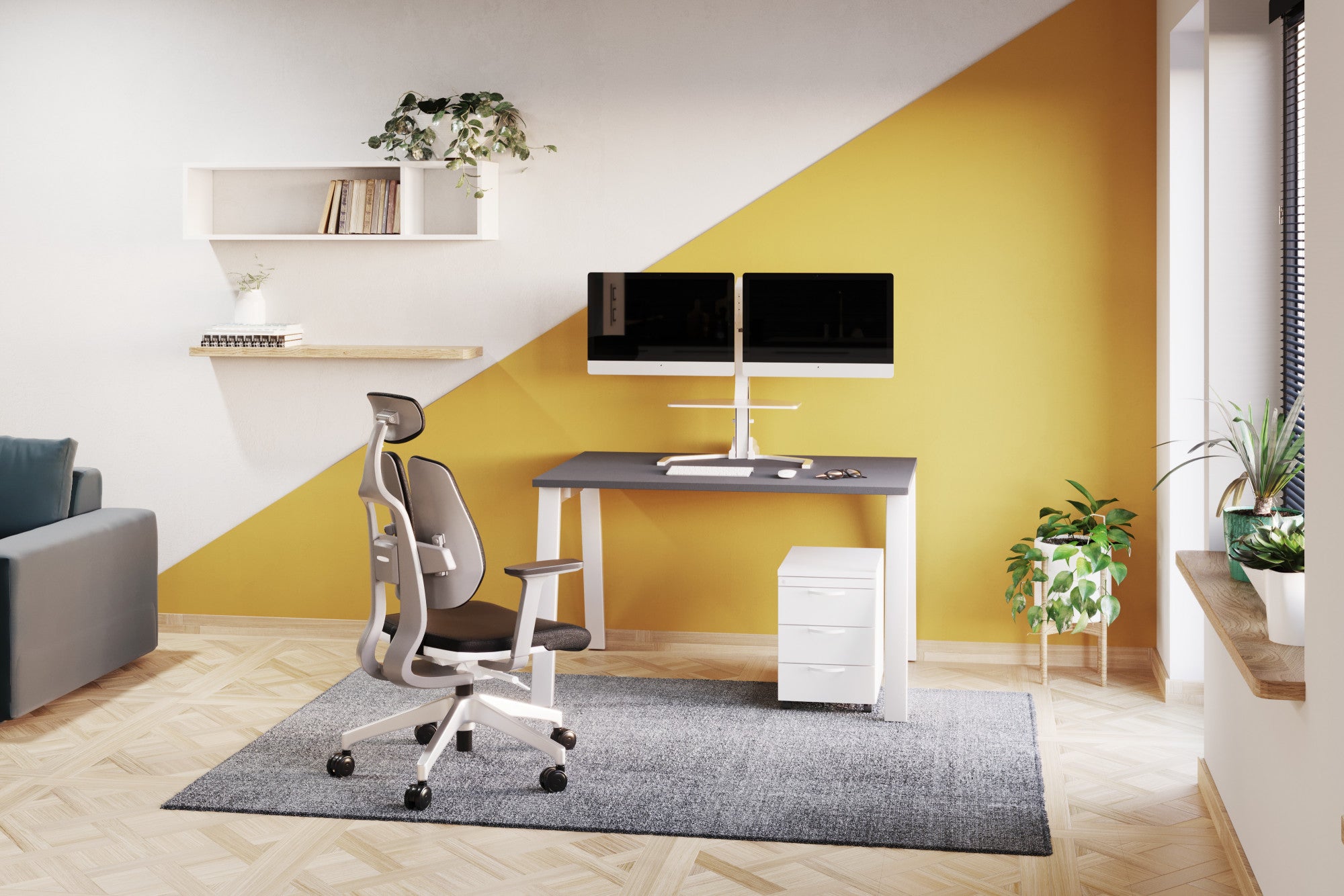 Switch Single Desk, A-Leg