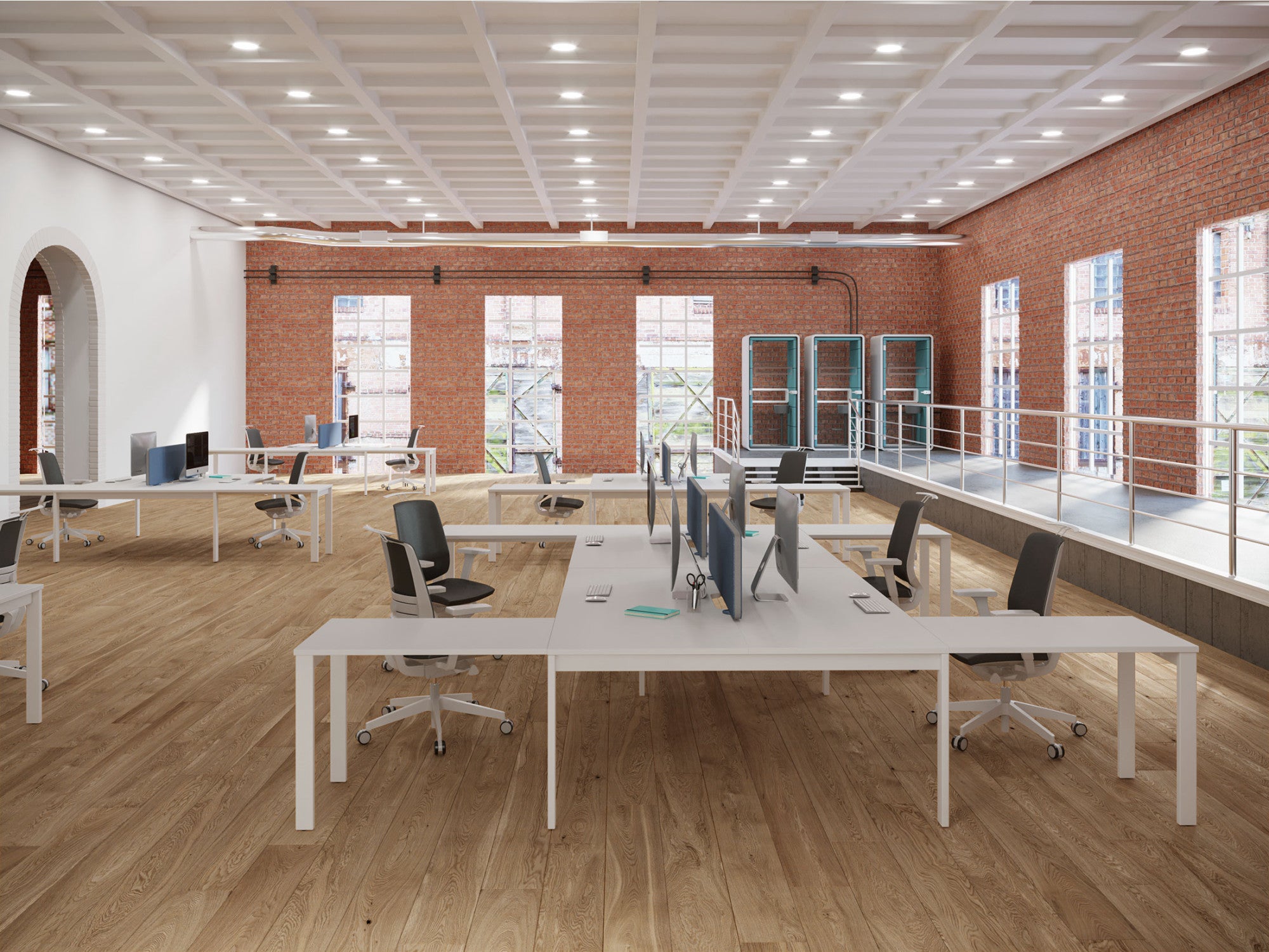 Switch Return Desk, Open Leg