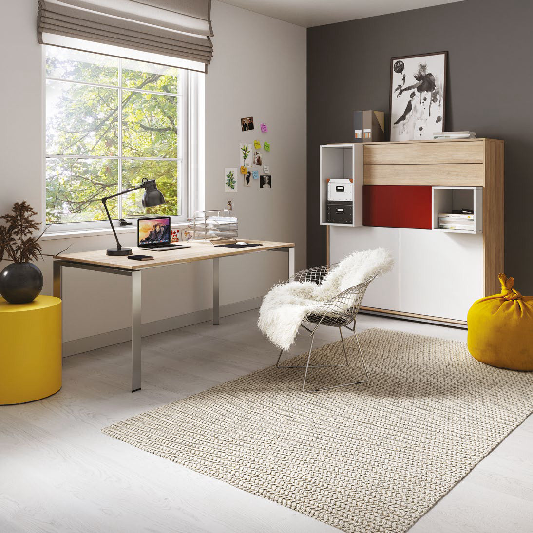 Trio Rectangular Desk 1800x800x735 mm